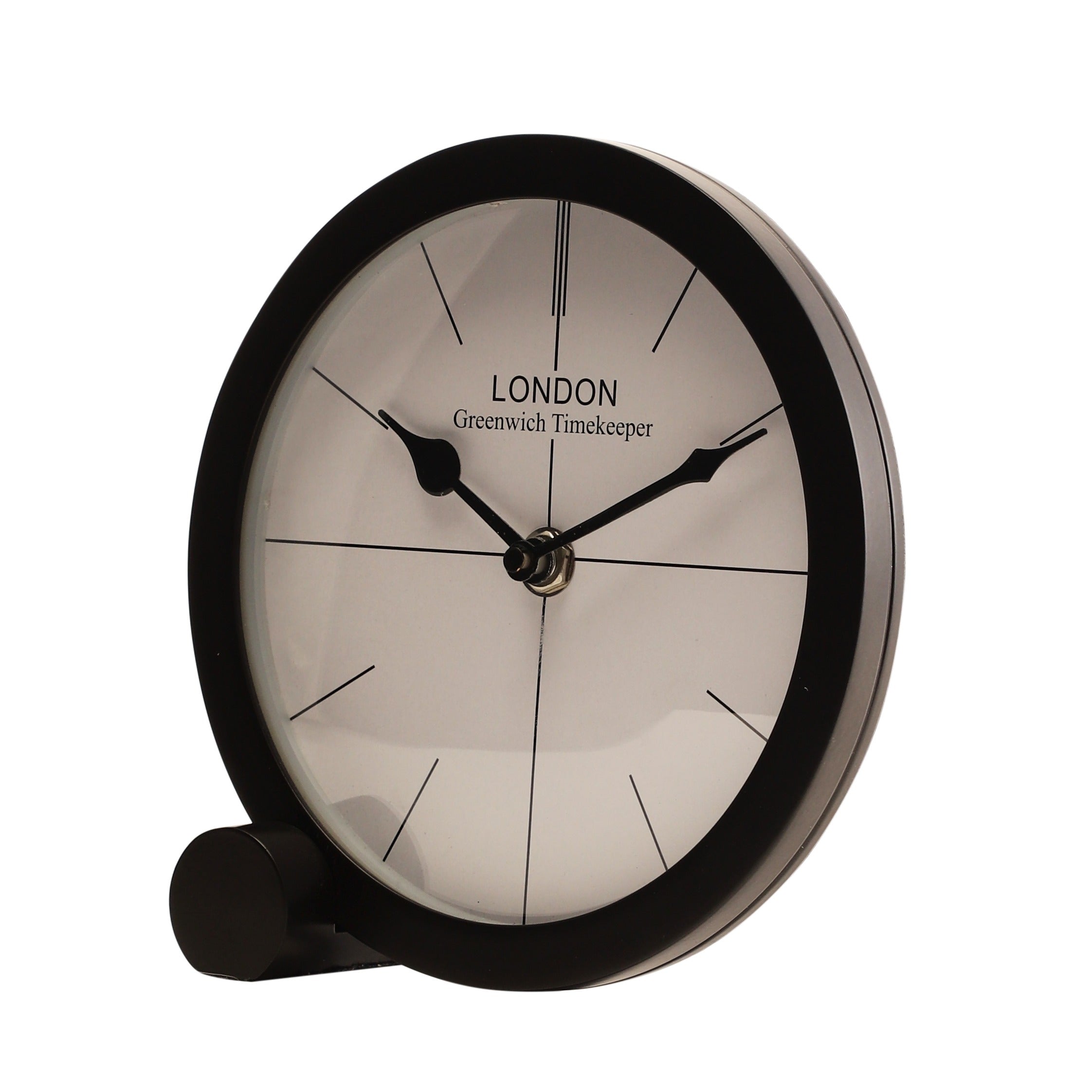 langston table clock in black