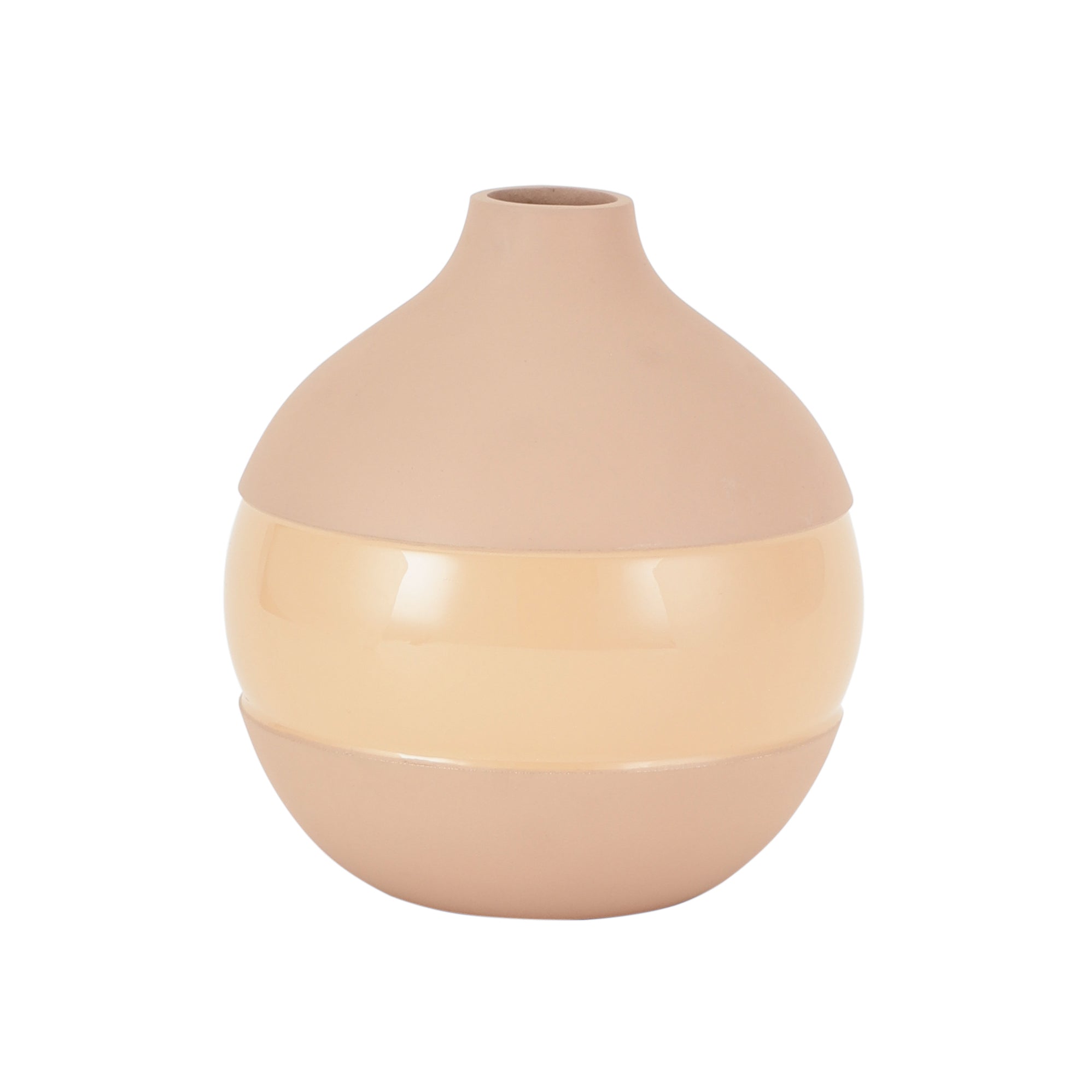 Klova Peach Enamel Vase