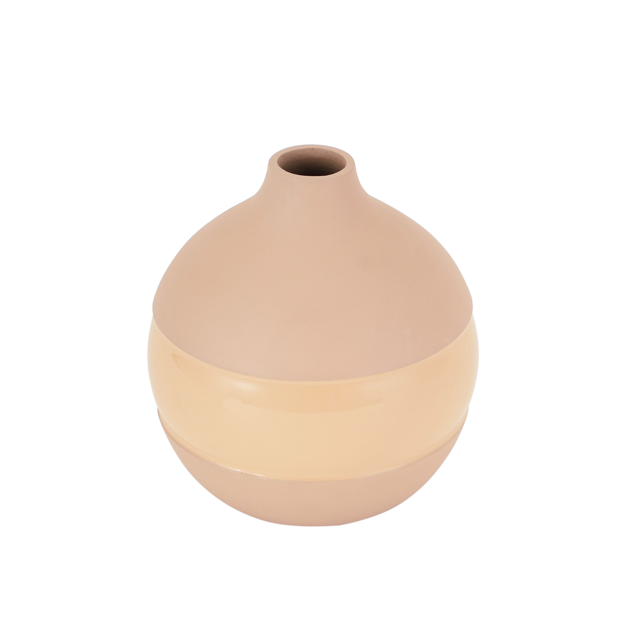 Klova Peach Enamel Vase