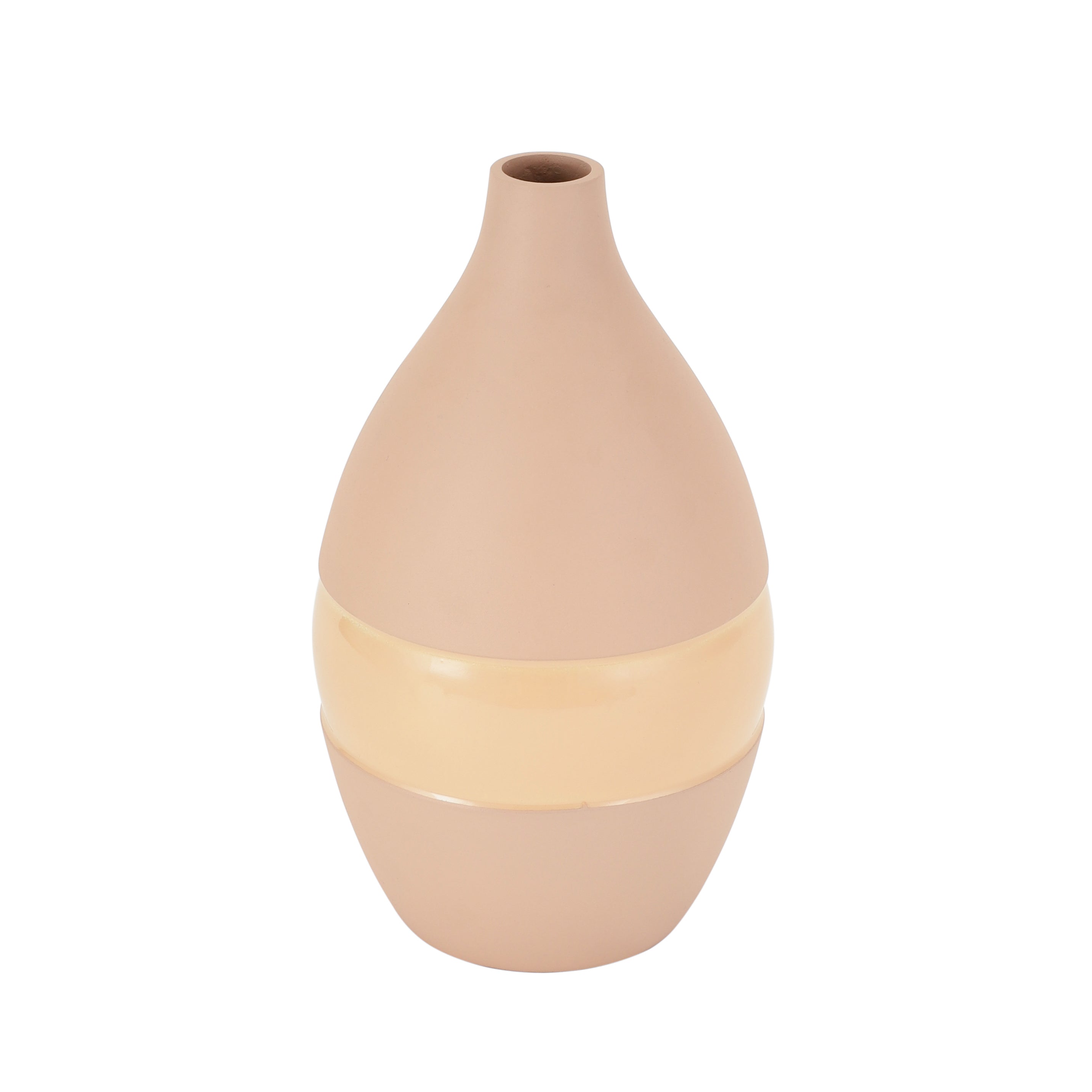 Vesera Peach Enamel Vase