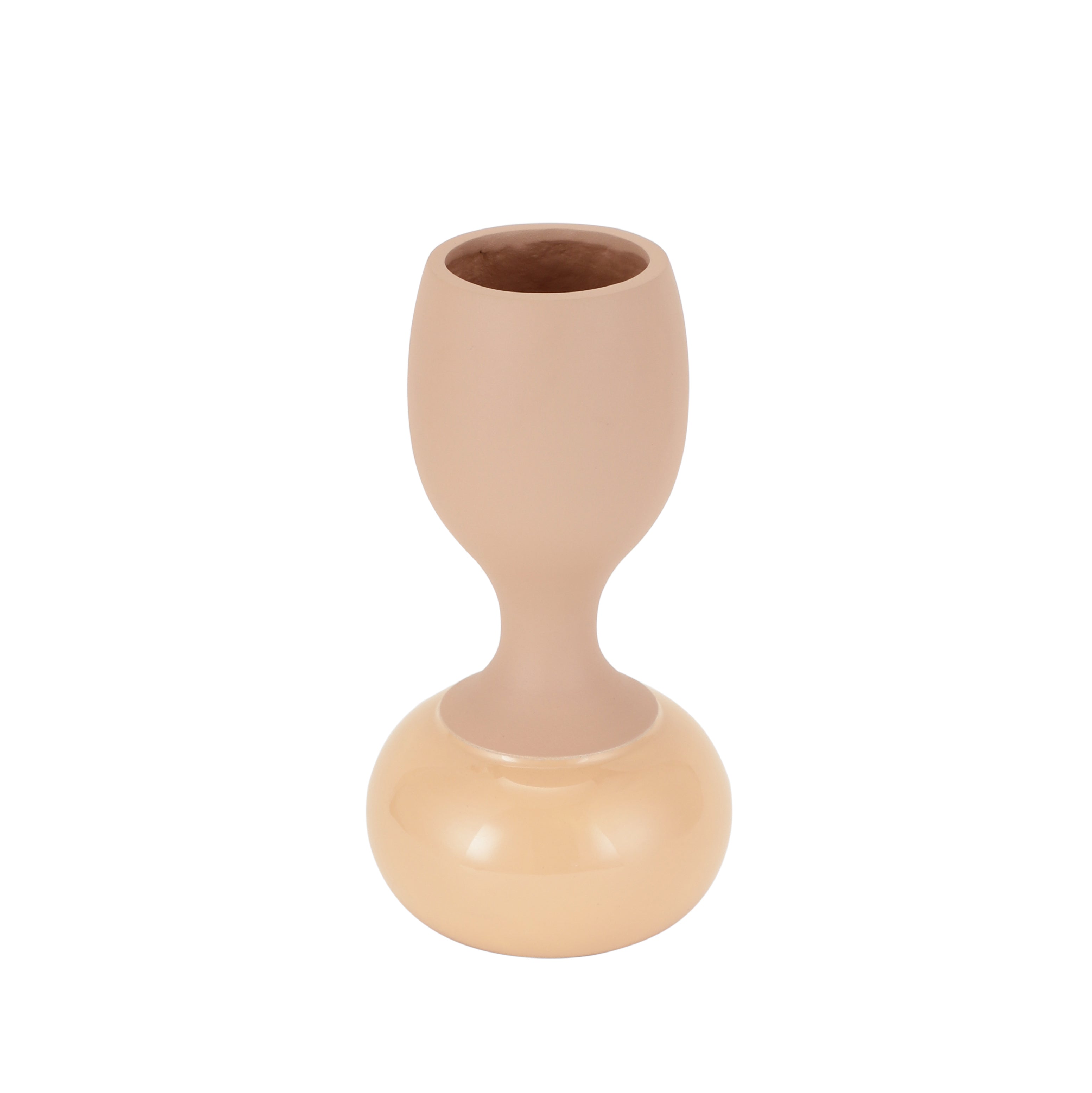 Chalice Peach Enamel Vase