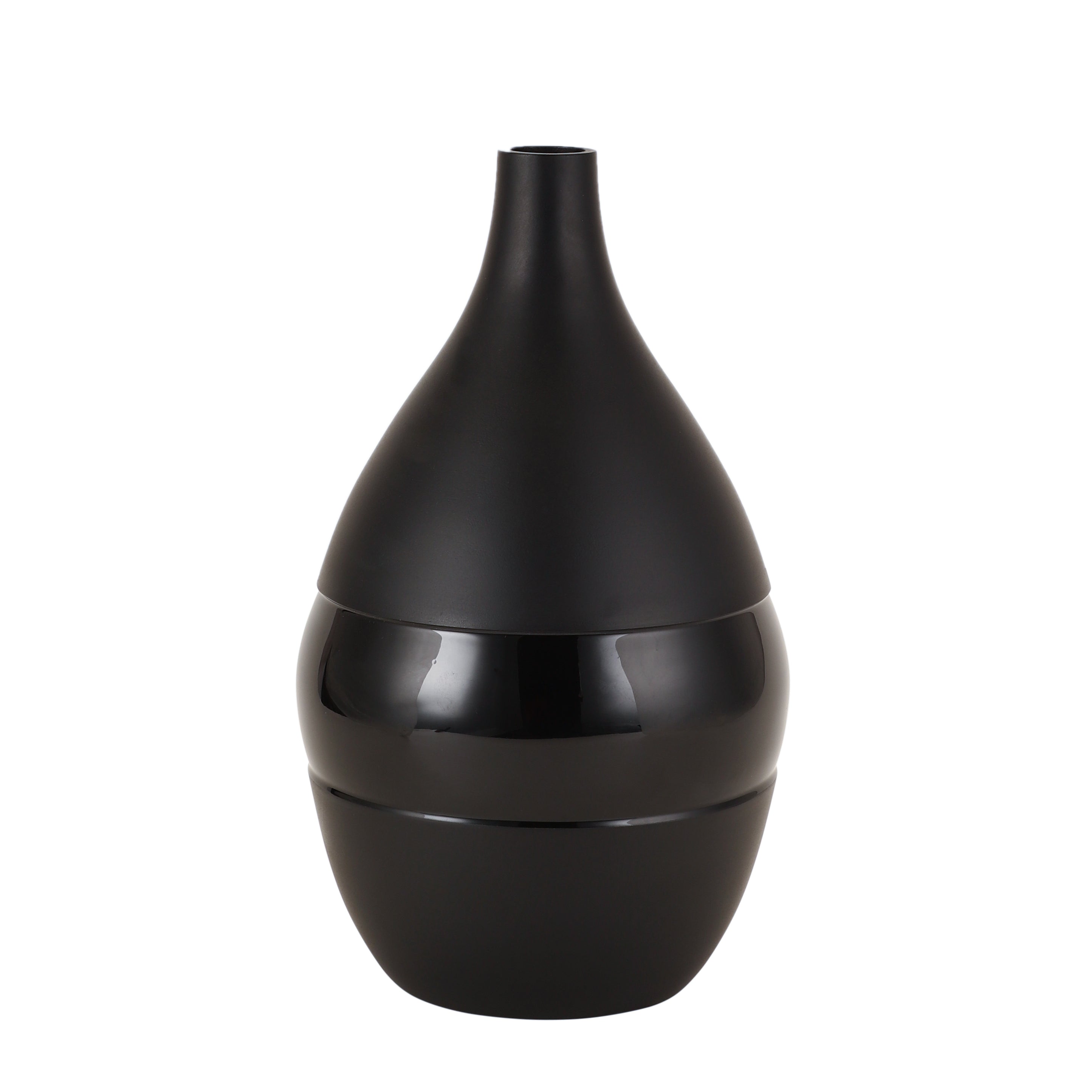 Vesera Black Enamel Vase Large