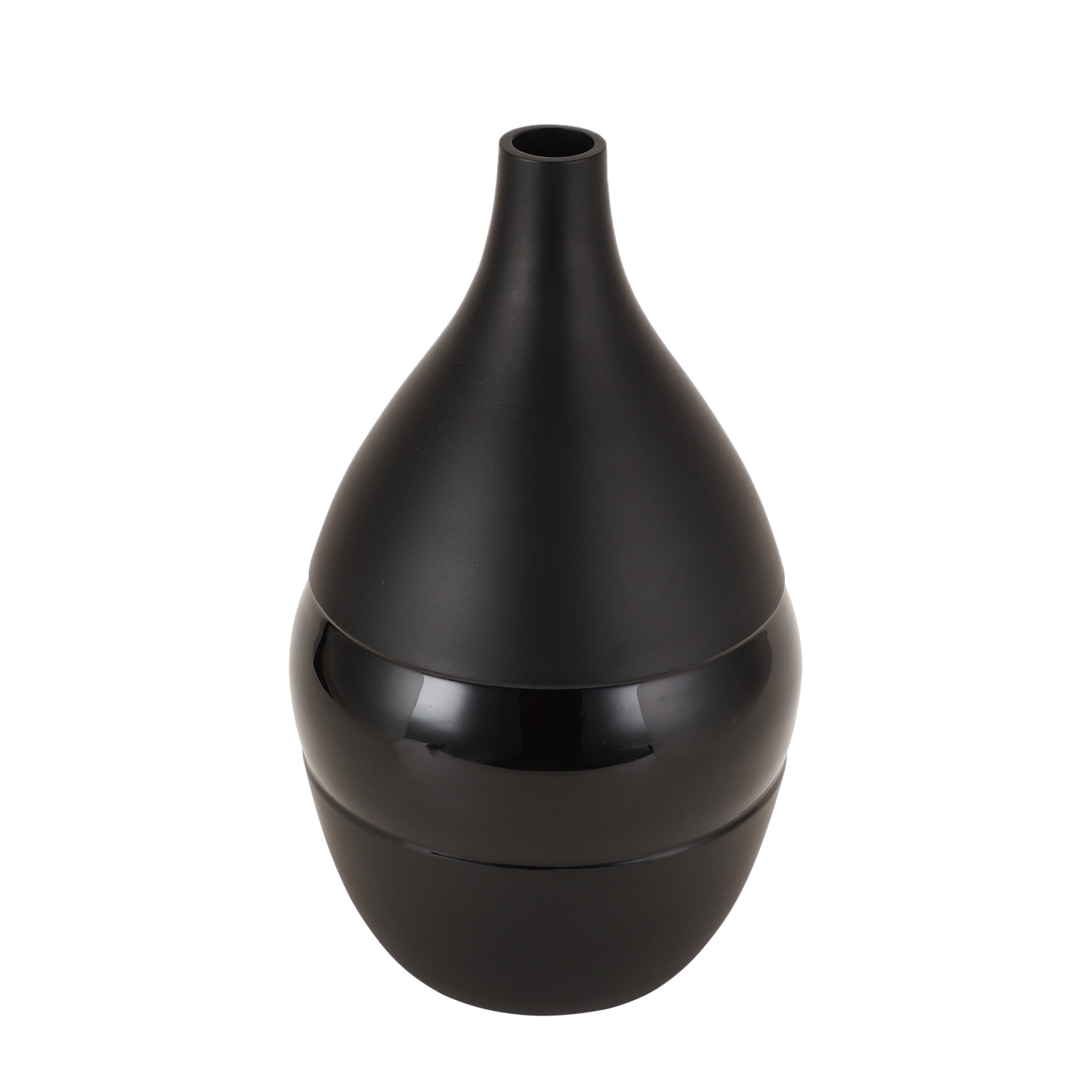 Vesera Black Enamel Vase Large