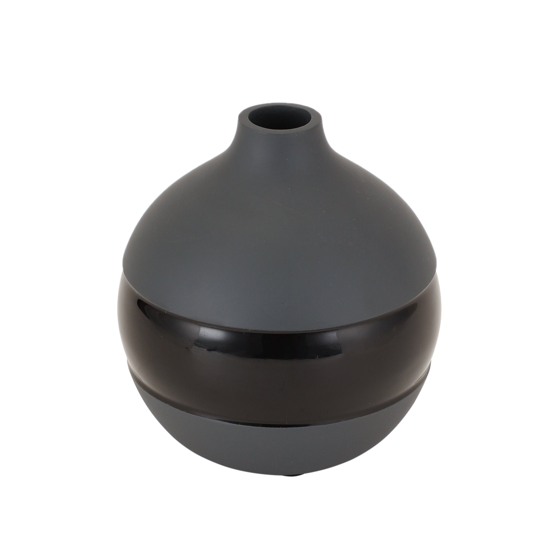 Klova Graphite Vase with Black Enamel