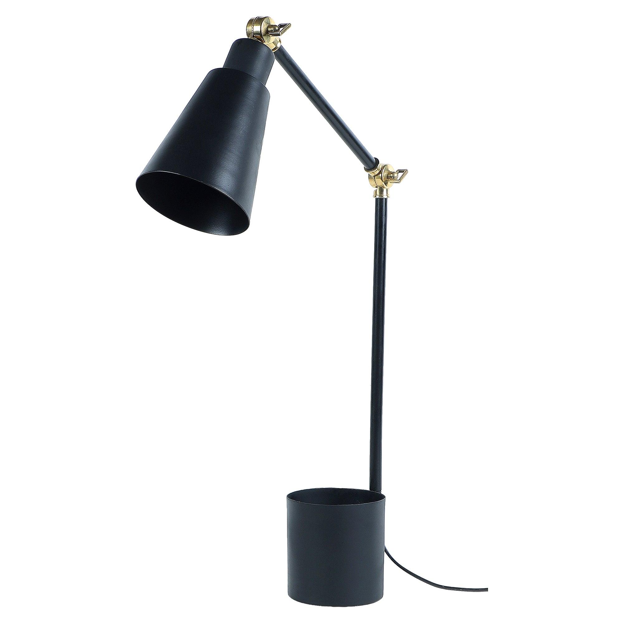 Designer Black Study Lamp With Metal Base By SS Lightings - Ouch Cart 