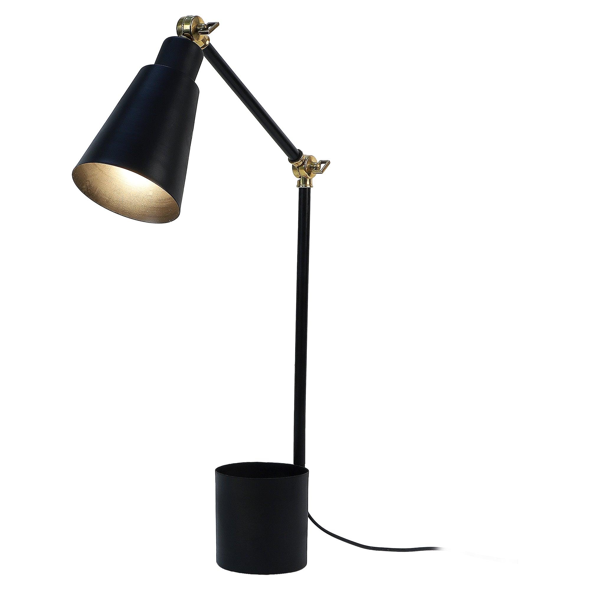 Designer Black Study Lamp With Metal Base By SS Lightings - Ouch Cart 