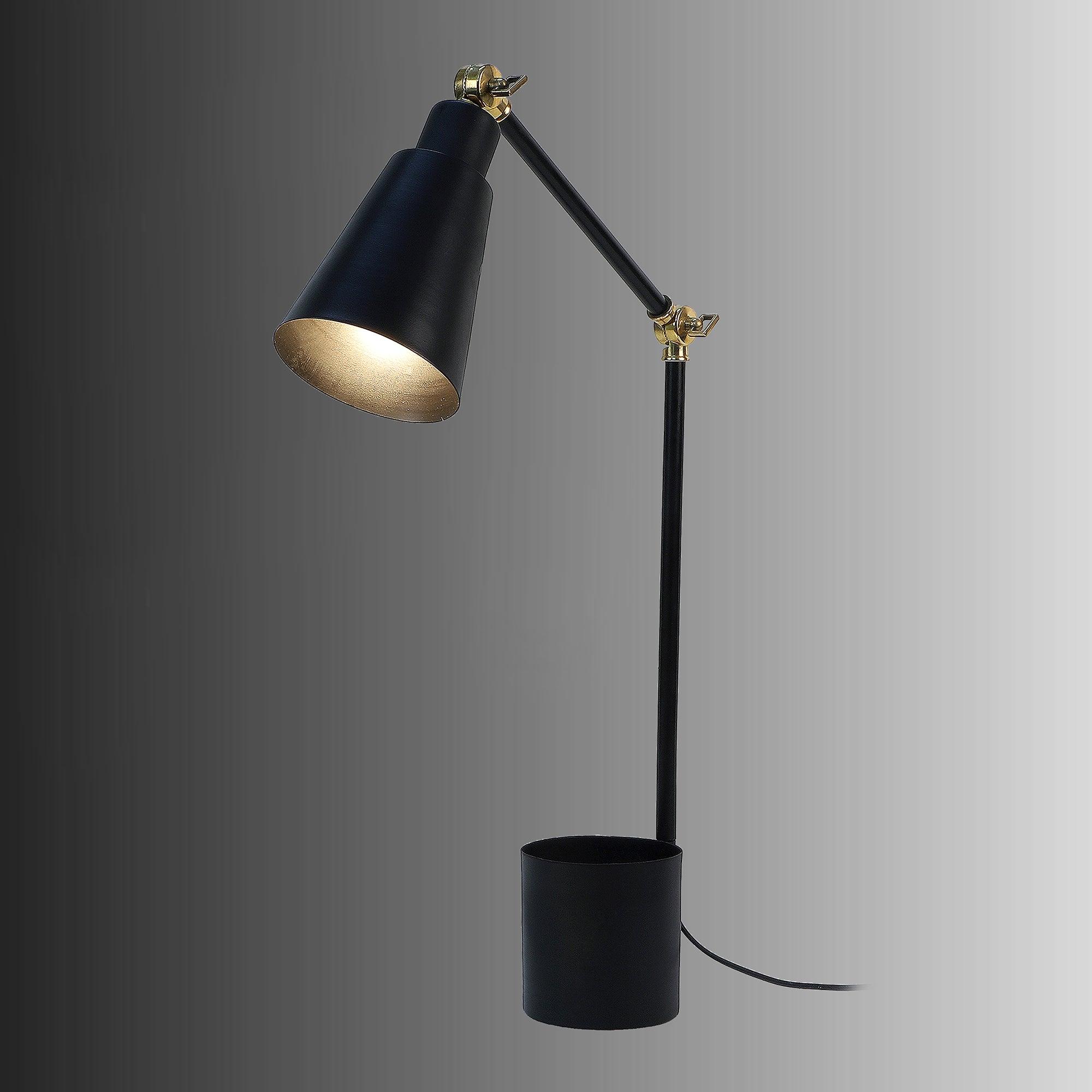 Designer Black Study Lamp With Metal Base By SS Lightings - Ouch Cart 