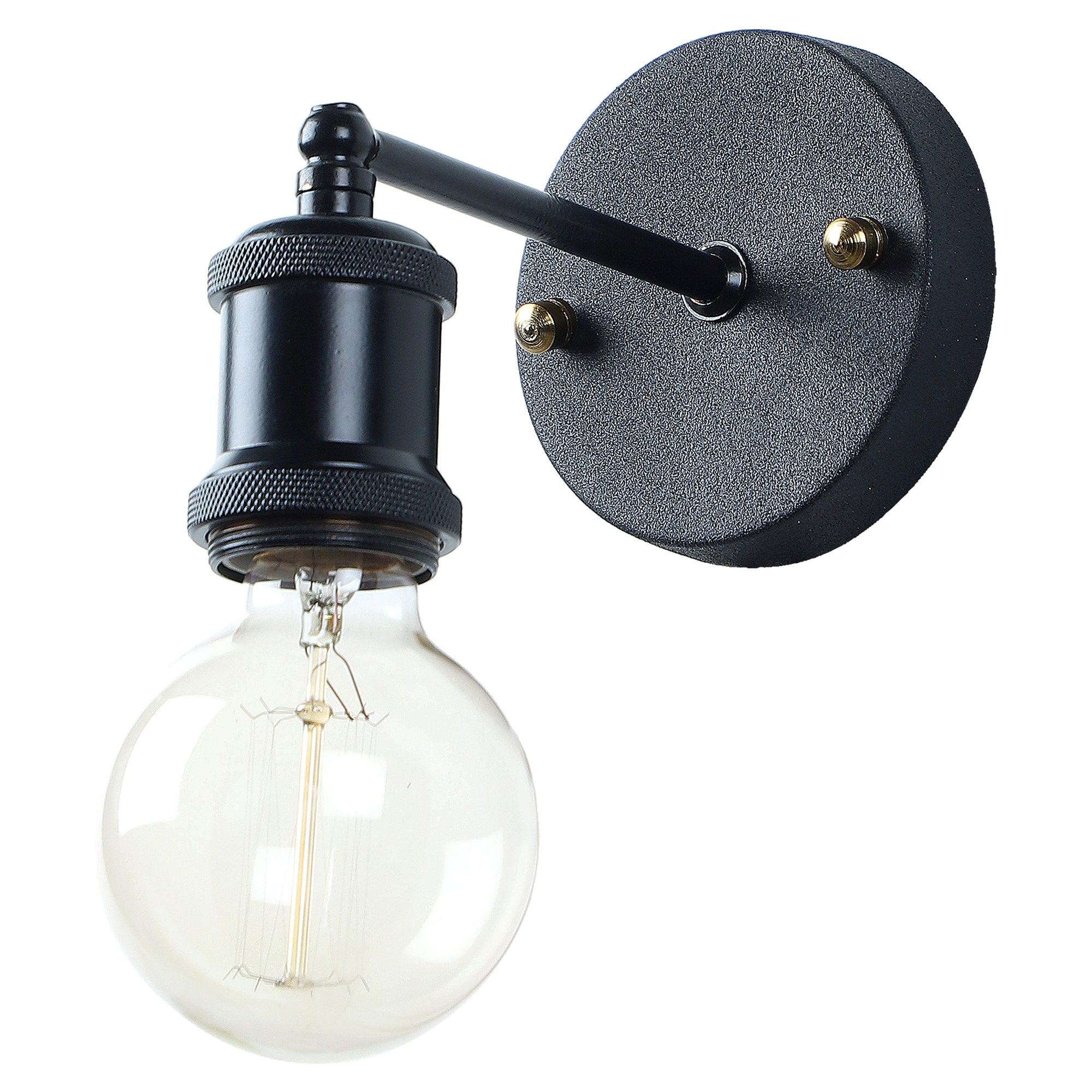 Elements Black Metal Wall Light by SS Lightings - Ouch Cart 