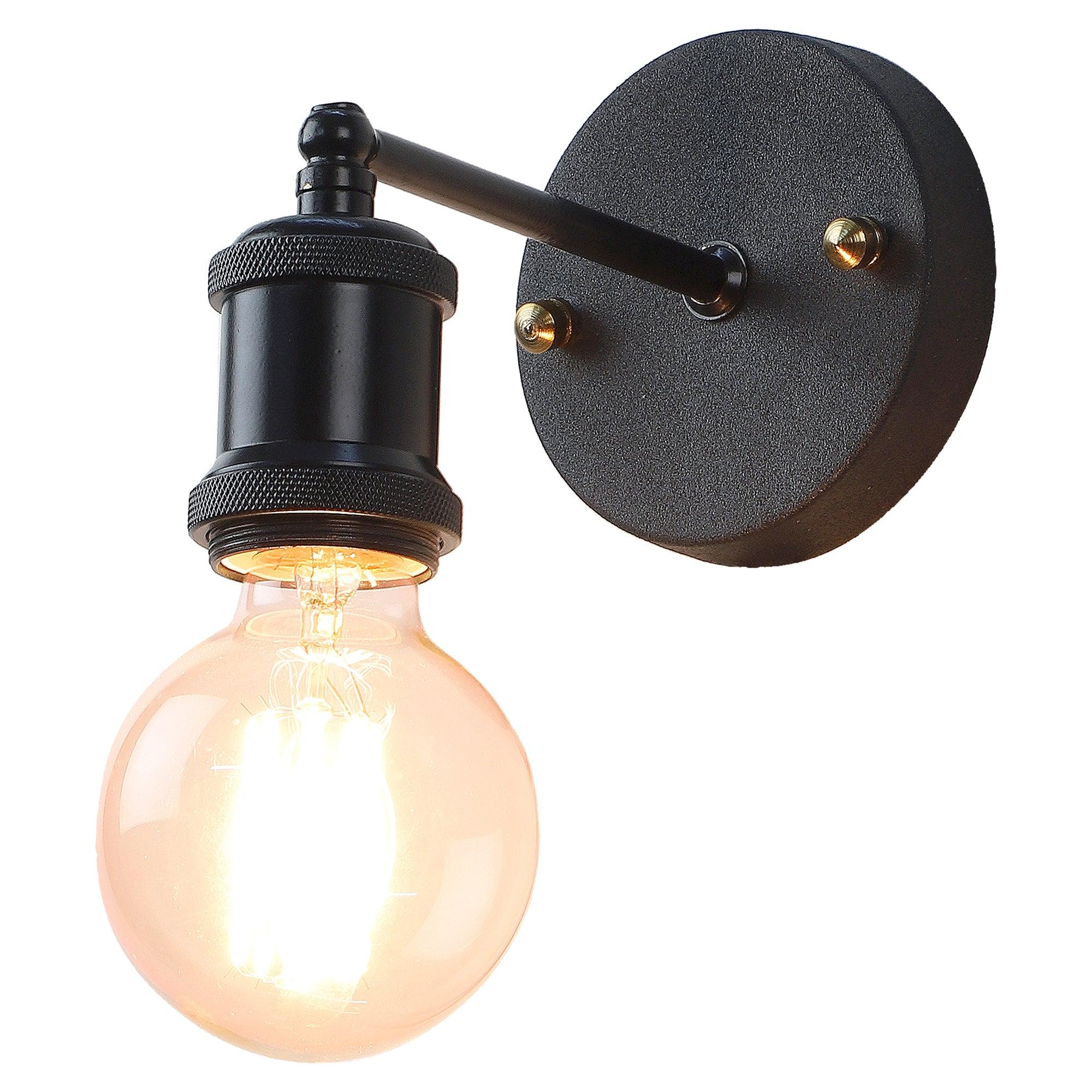 Elements Black Metal Wall Light by SS Lightings - Ouch Cart 