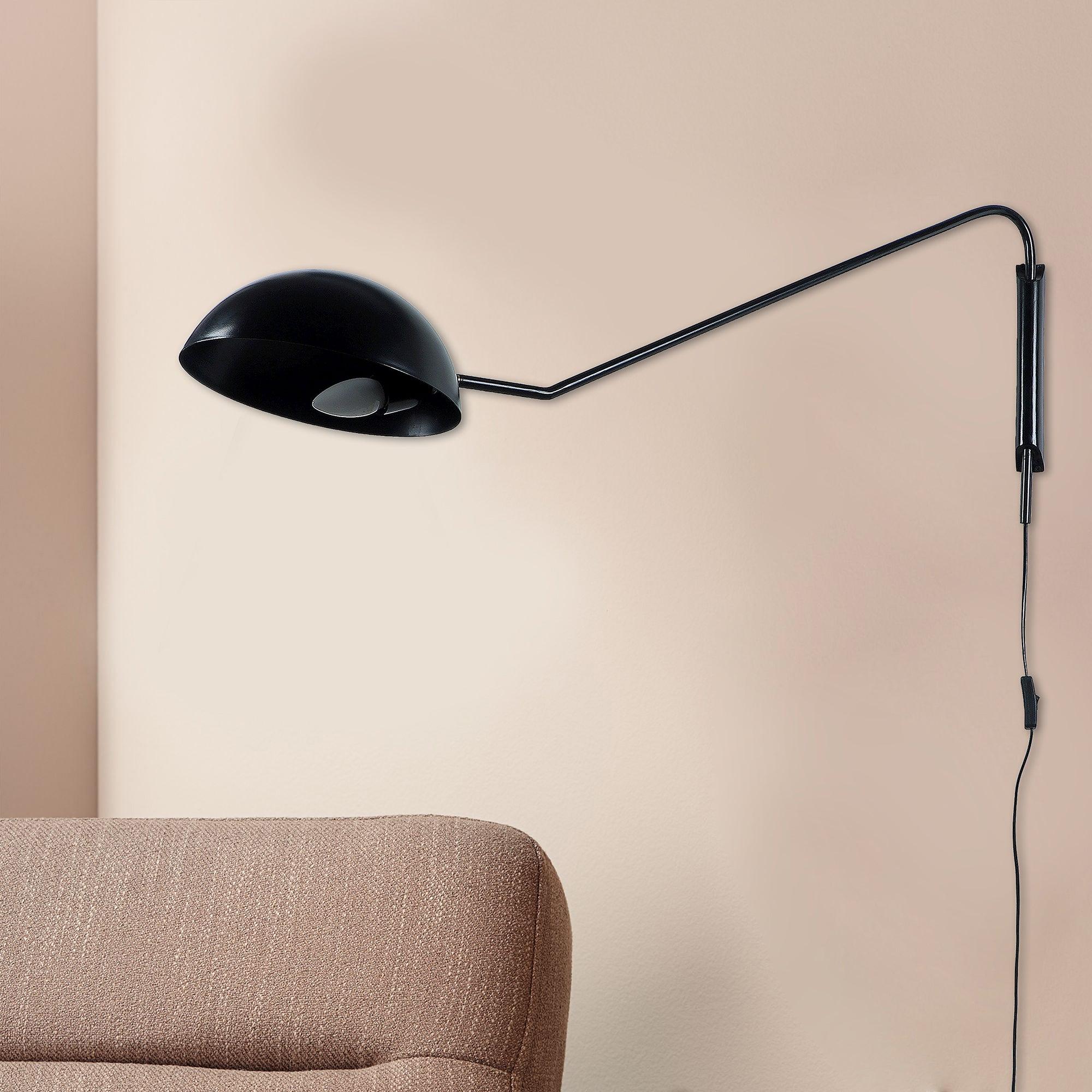 Swiveling Black Metal Wall Light by SS Lightings - Ouch Cart 