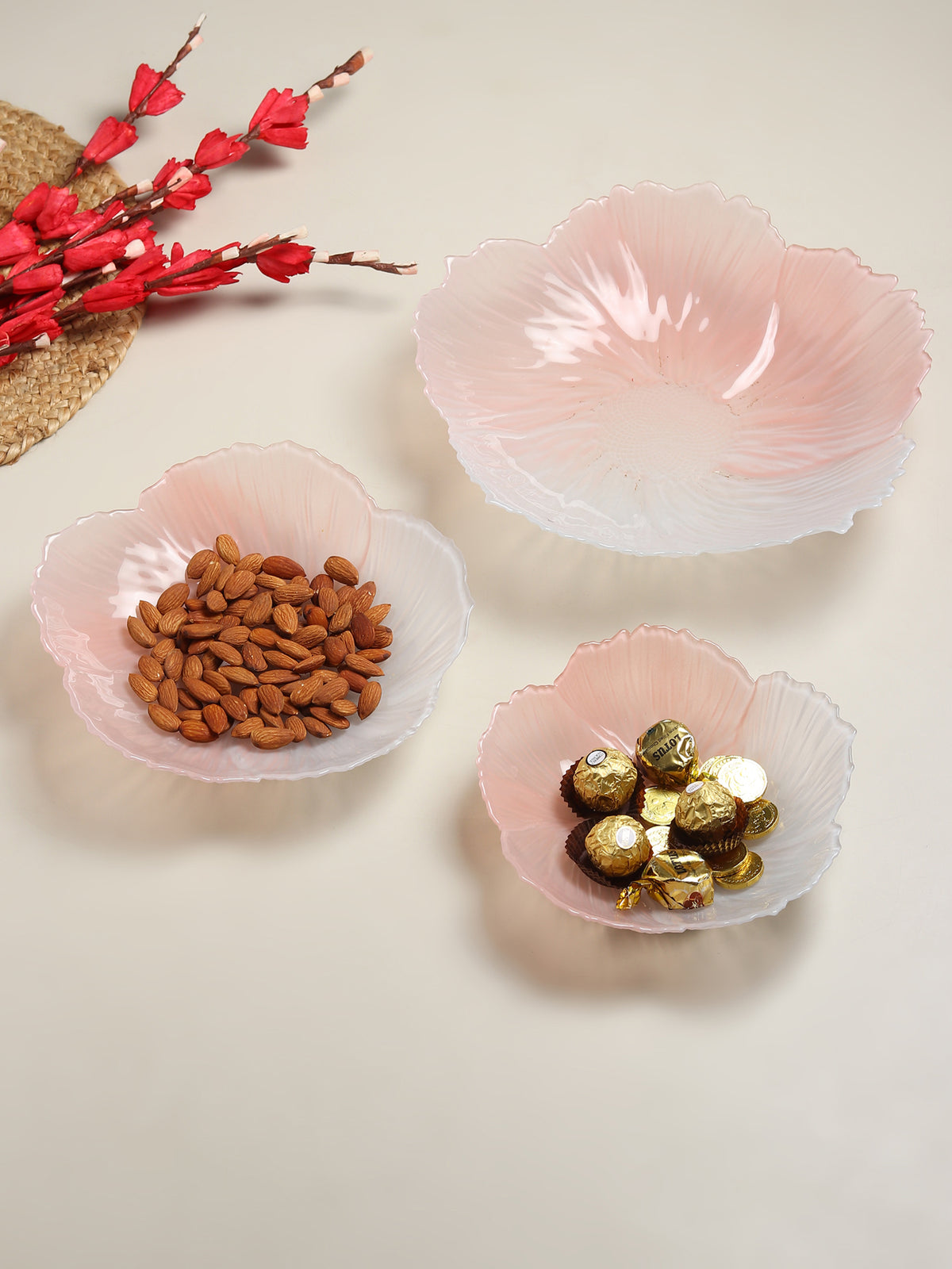 Harlequin Glass Bowl Set
