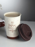 Coffee First Ceramic Mug Brown