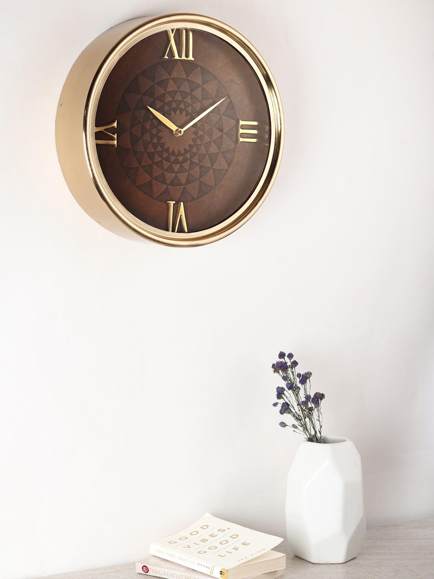 Luxe Woodcraft Wall Clock - Ouch Cart 