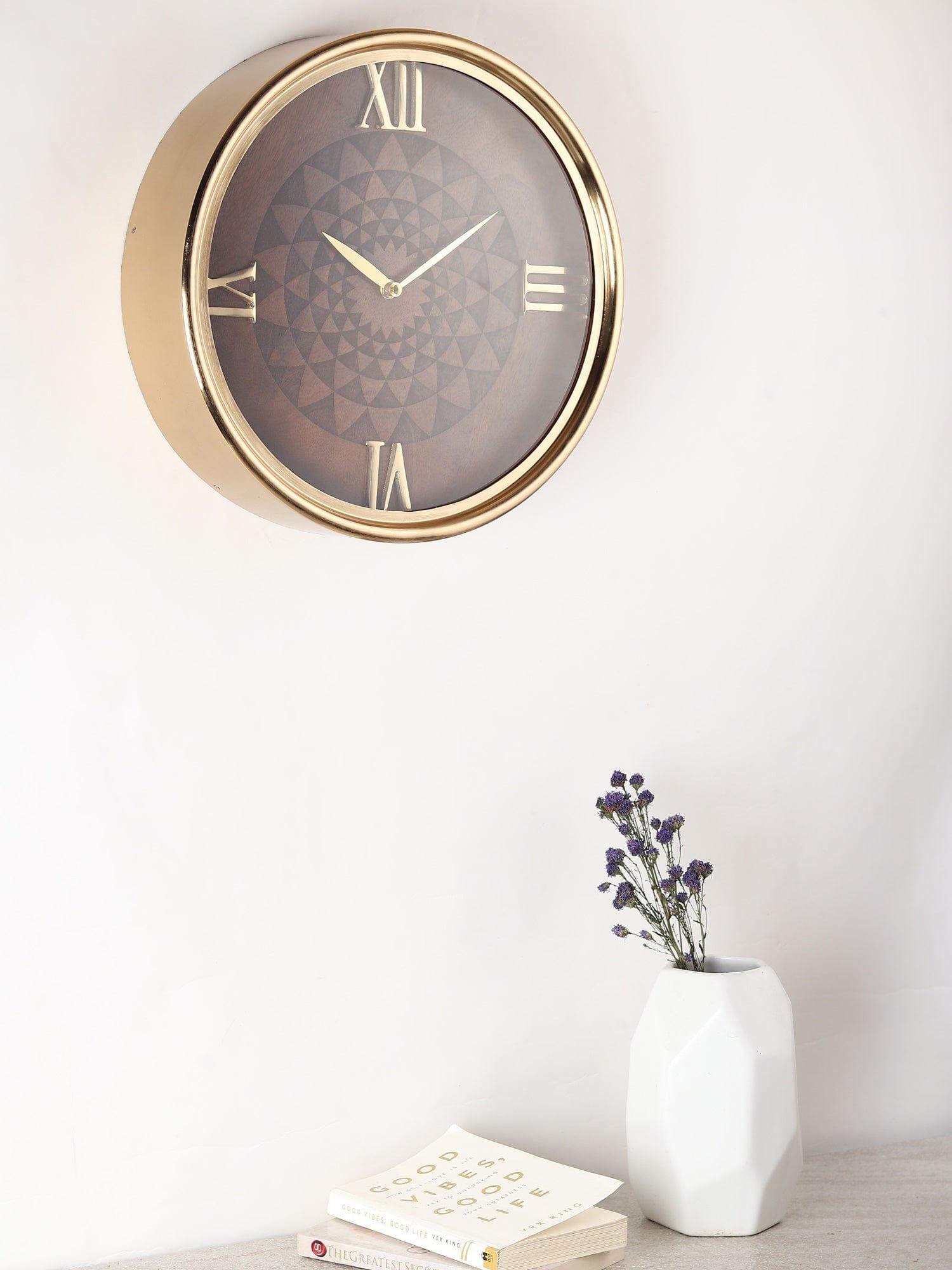 Luxe Woodcraft Wall Clock - Ouch Cart 