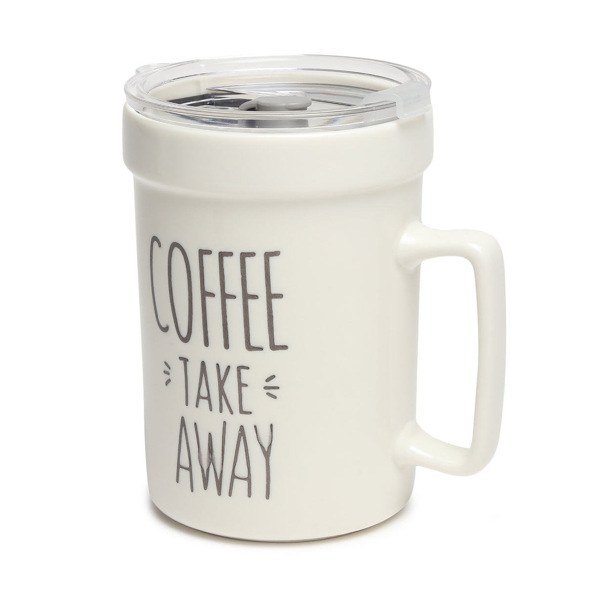 Percy White Ceramic TA Mug - Ouchcart