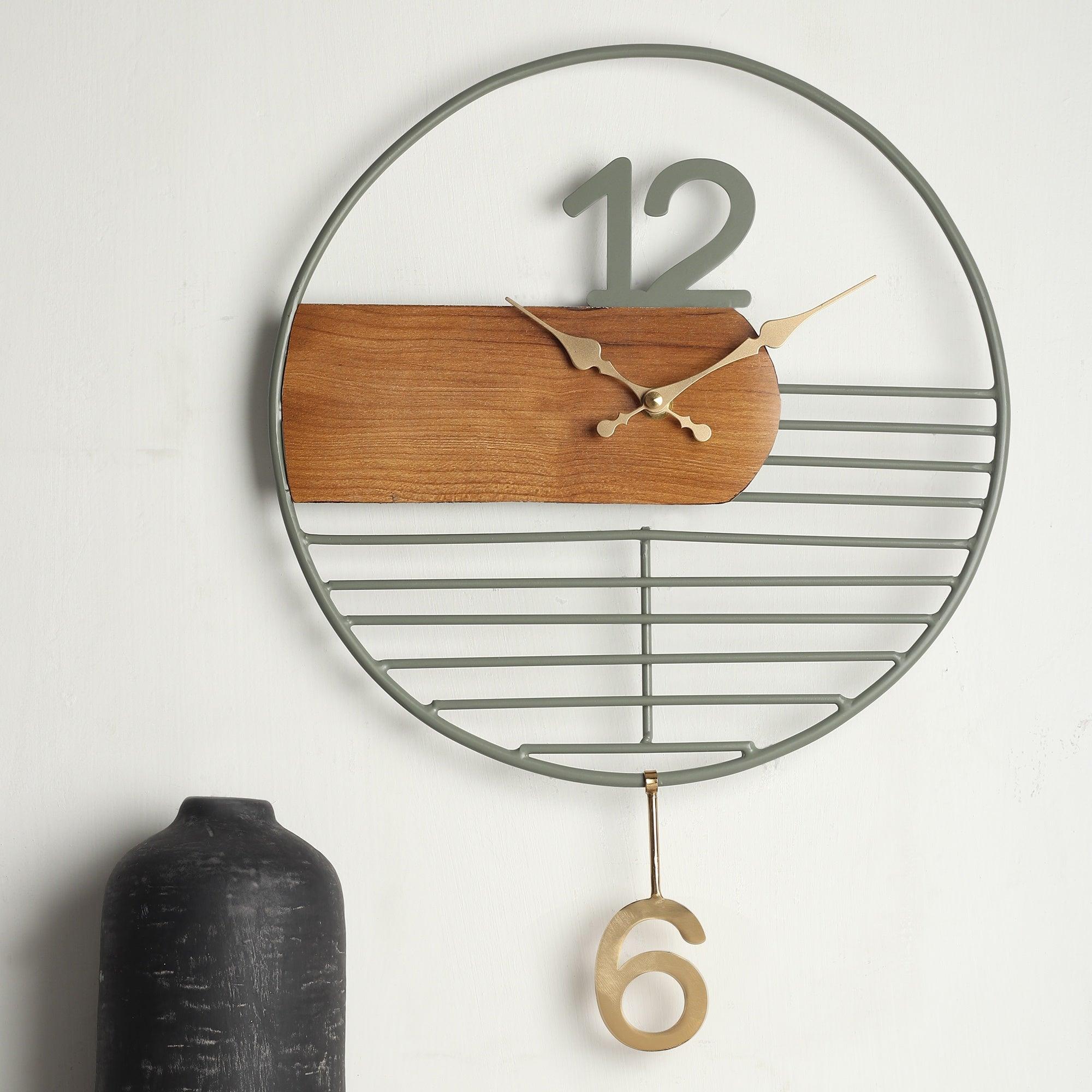 Ringmaster Wall Clock in Gold - Ouch Cart 