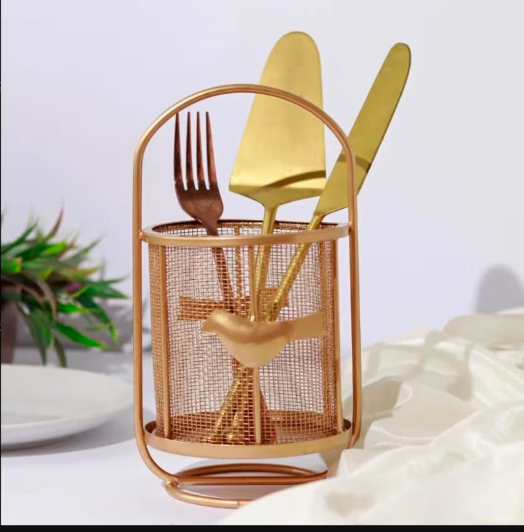 Luxury Metal Cautlary Basket (Gold) | Cautlary Basket Hotel Restaurant Kitchen.