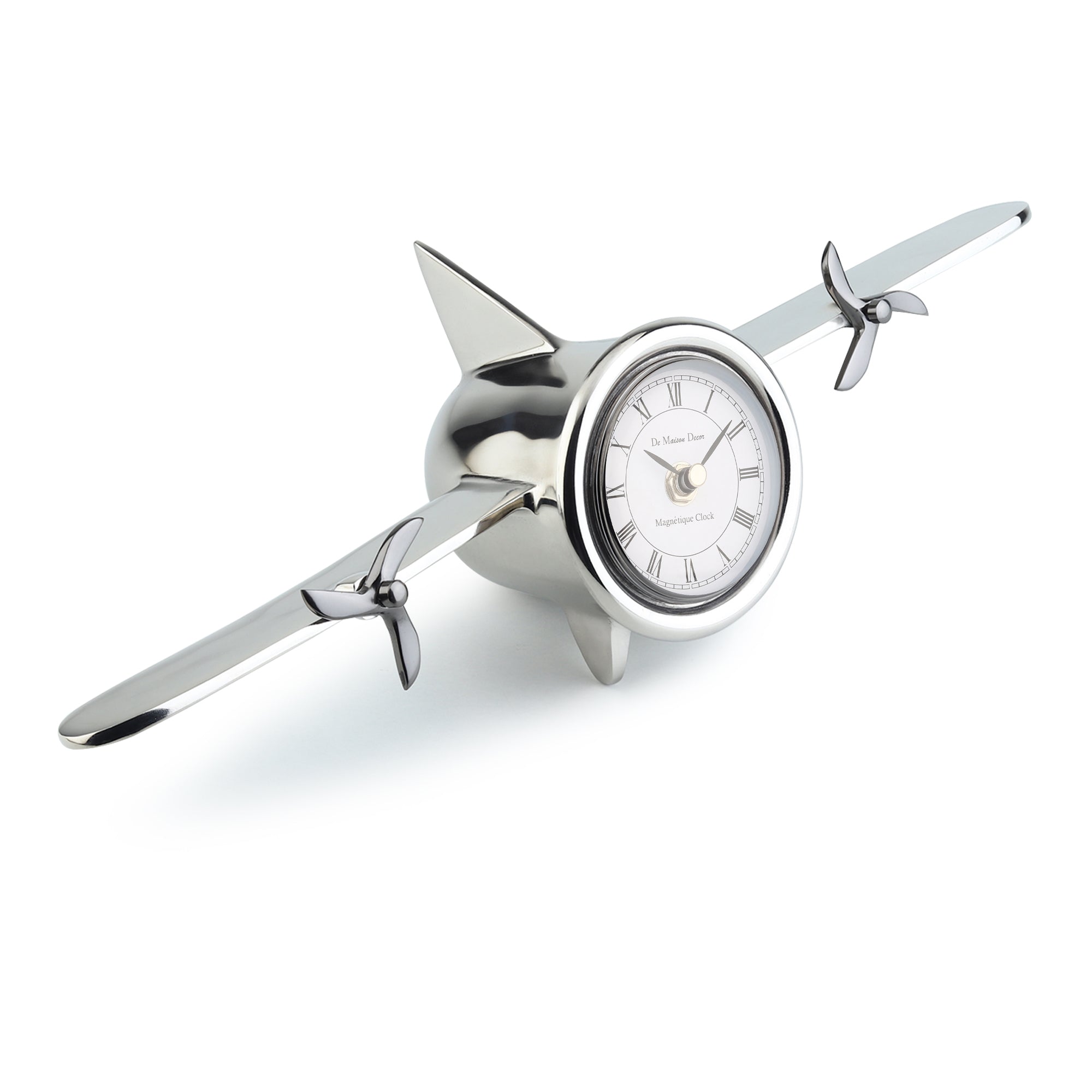  Jettison Table clock in Silver - OUCHCART | Table Clock