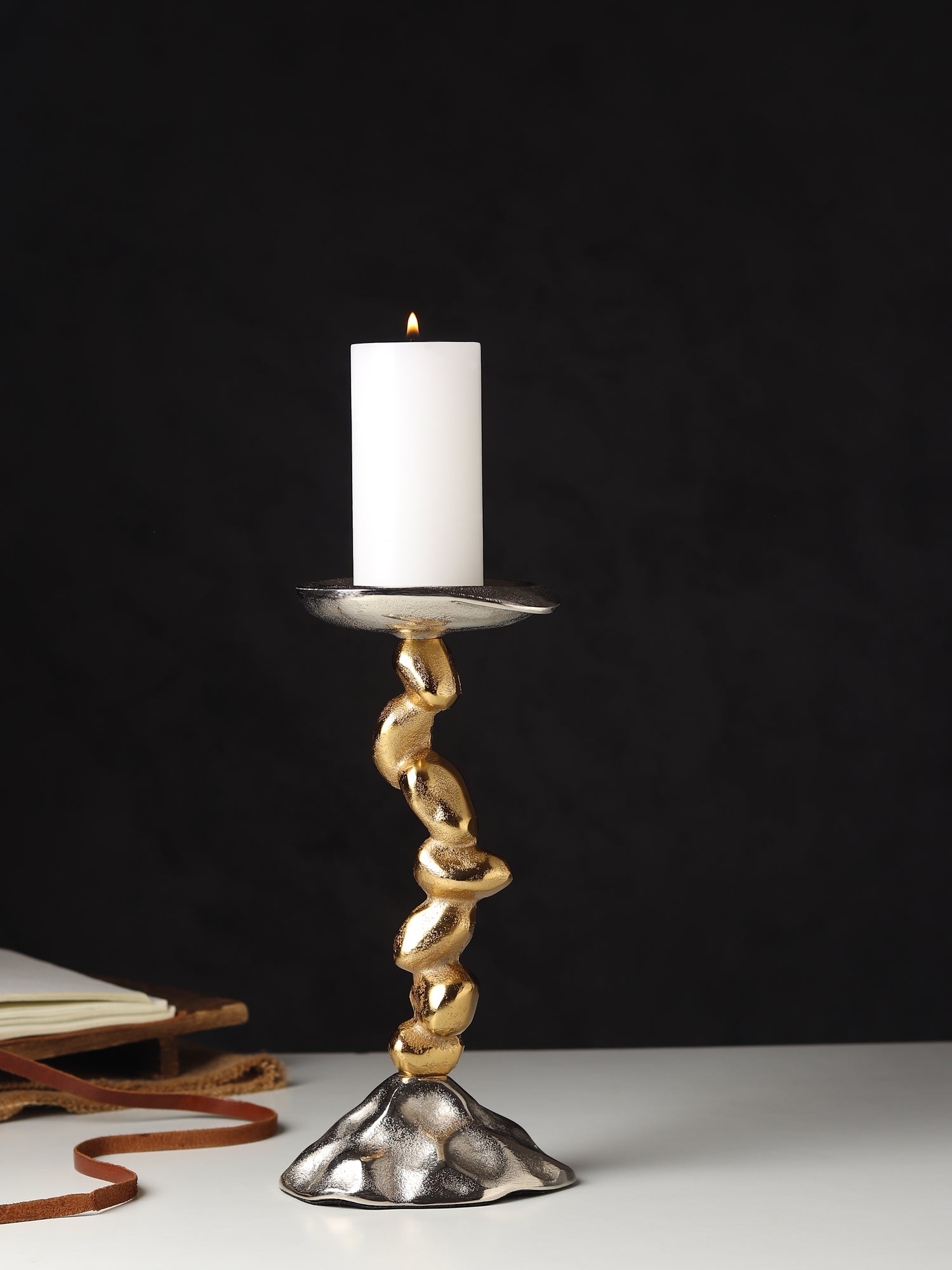 Stones Orivia Candle Holder Small- OUCHCART | 
