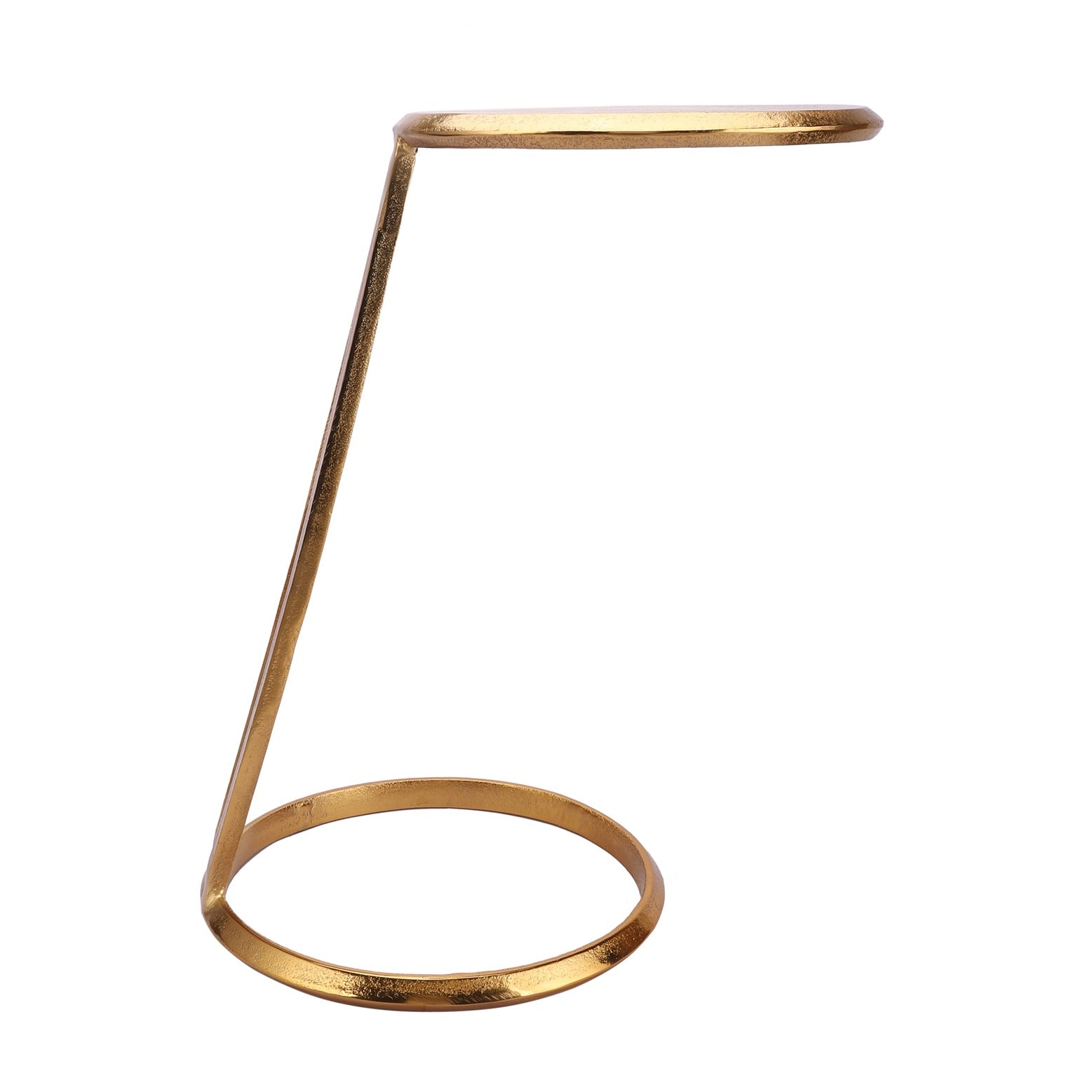 Slanted Nesting Tables by Décor de Maison in Raw Antique Gold Finish small size