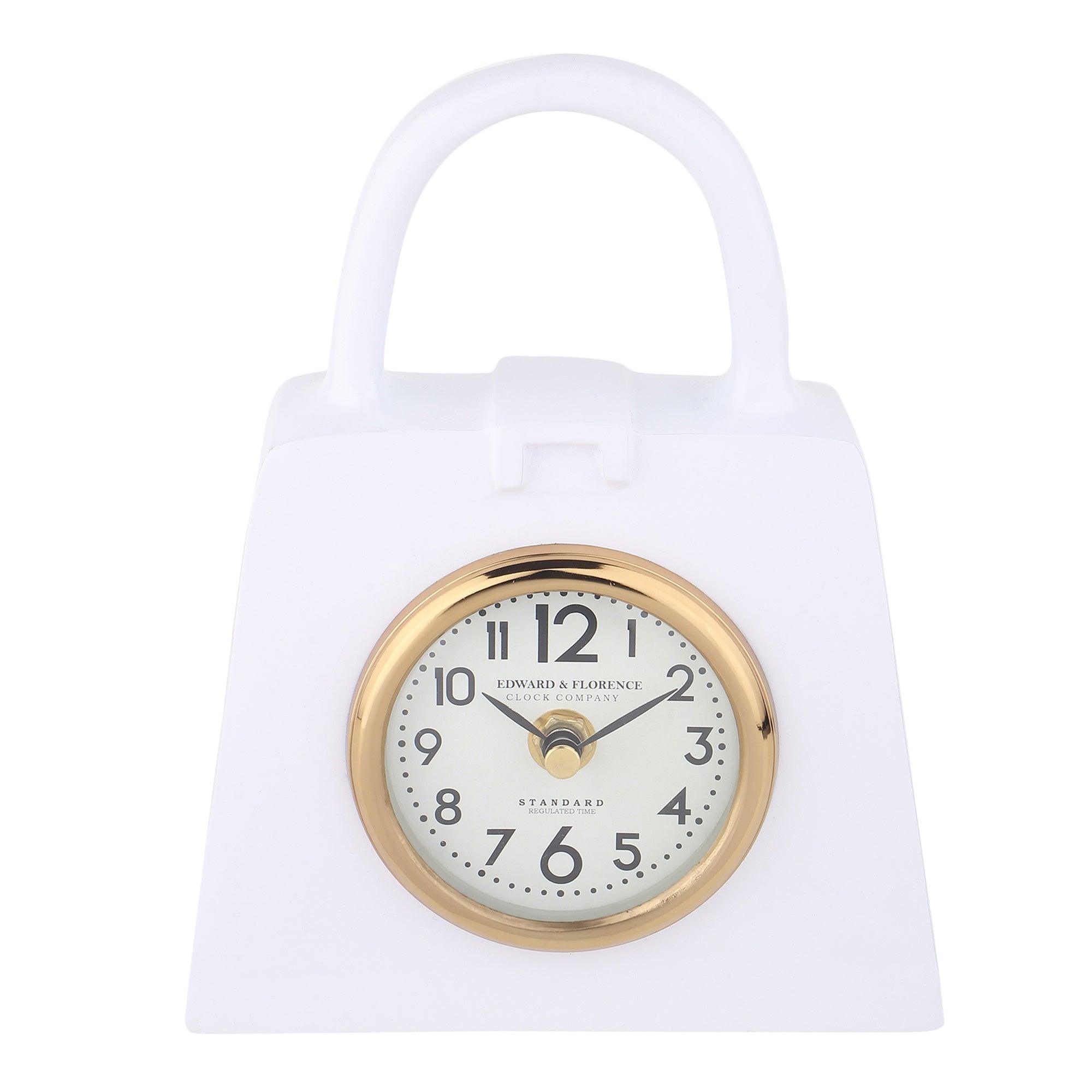 Bag of Time Table clock in White