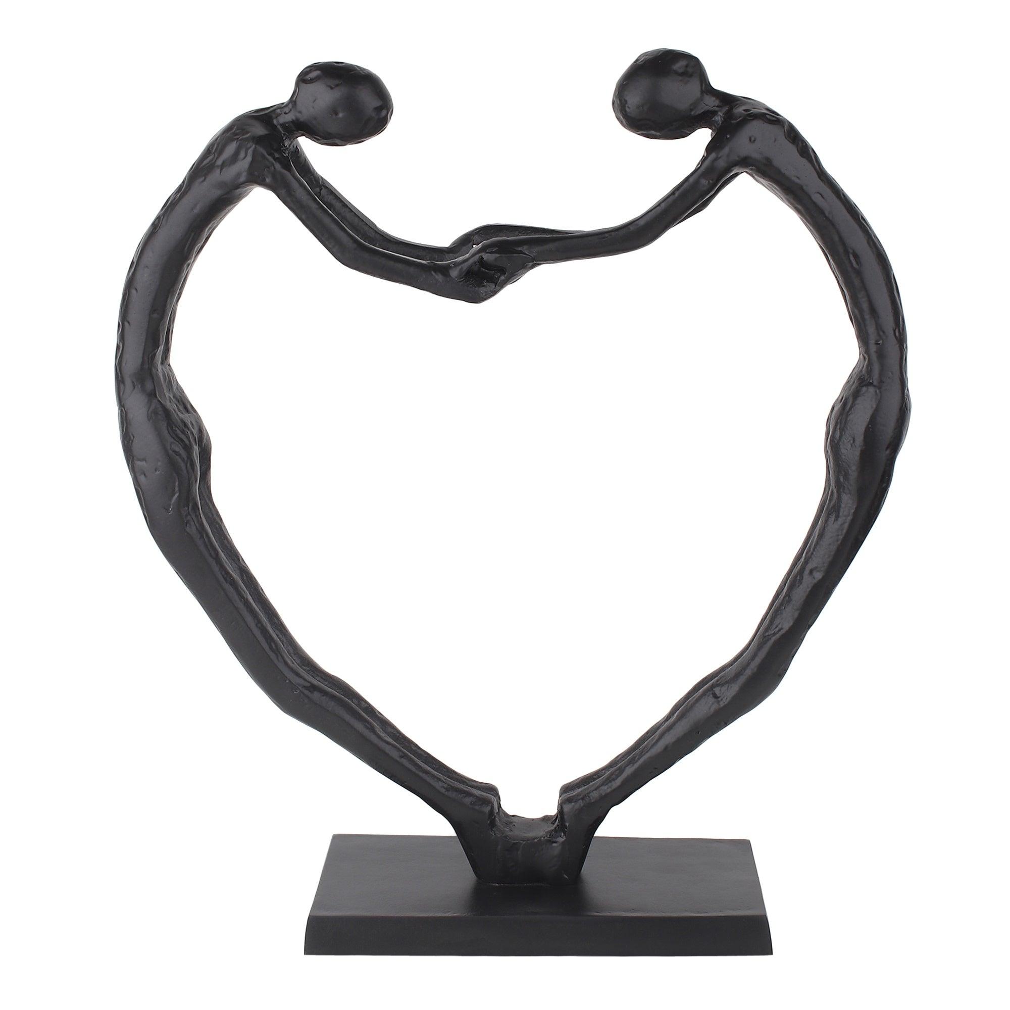 Heartfelt Harmony Sculpture in Black - Ouch Cart 