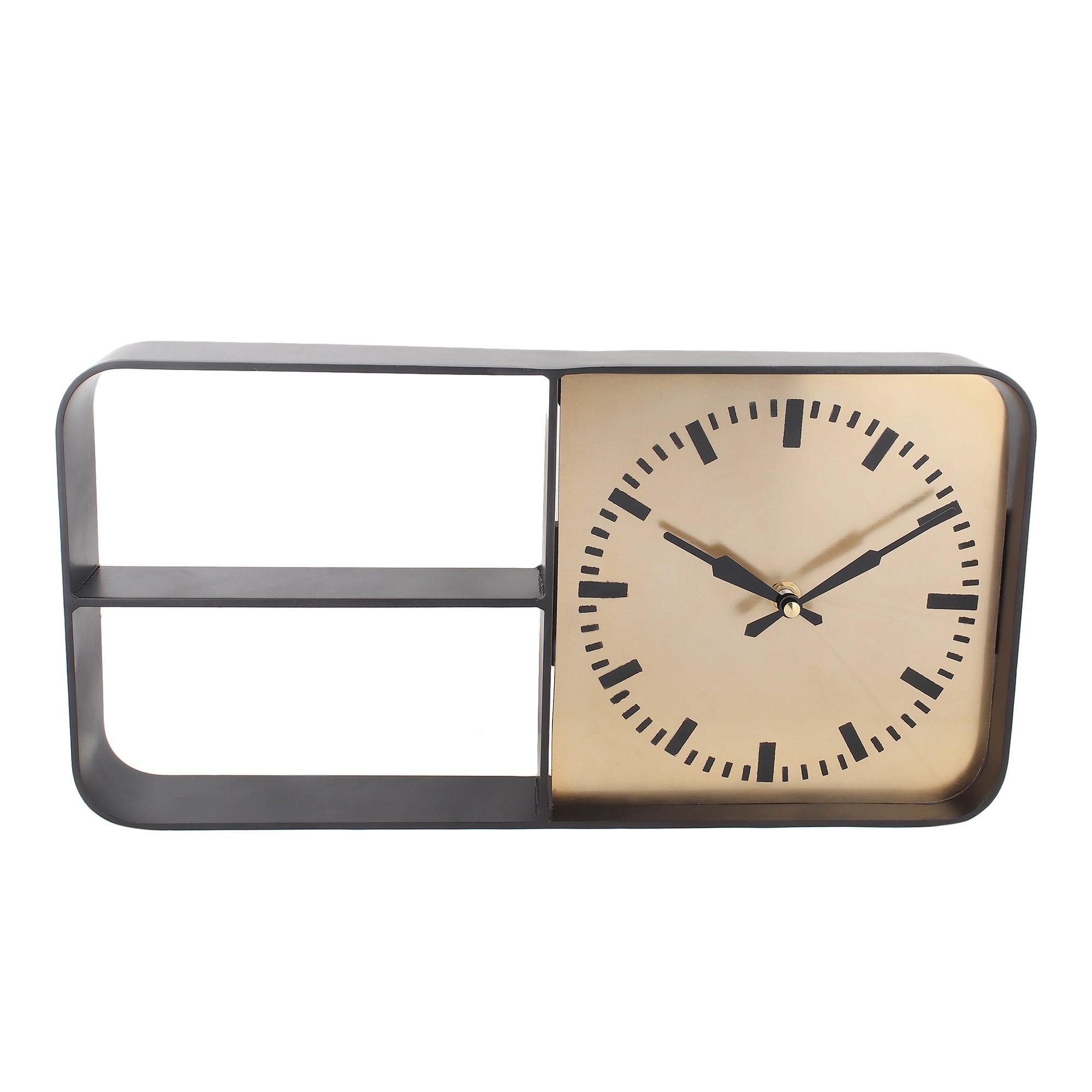 Timekeeper Shelves Wall Clock in Terracota - Ouch Cart 