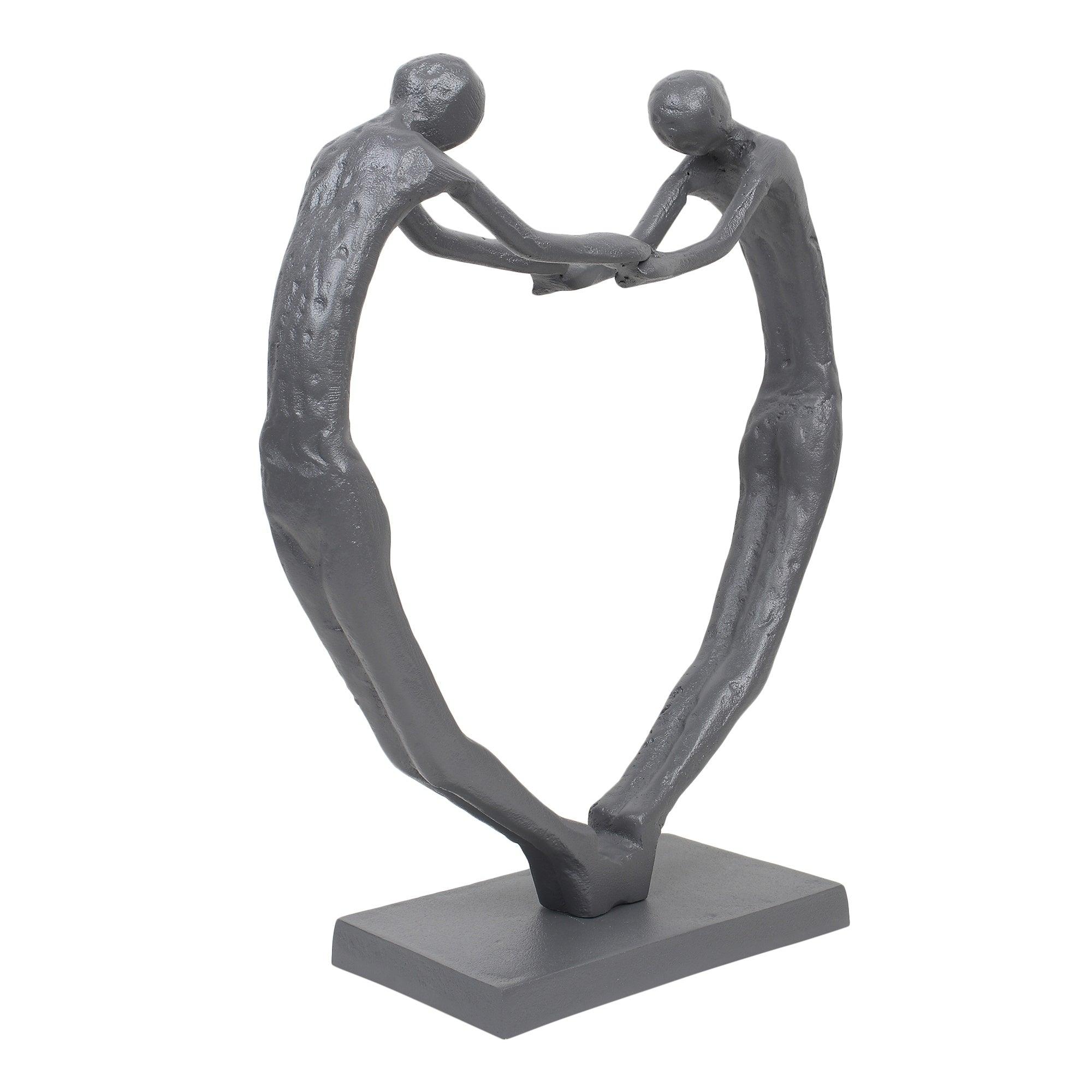 Heartfelt Harmony Sculpture in Grey - Ouch Cart 