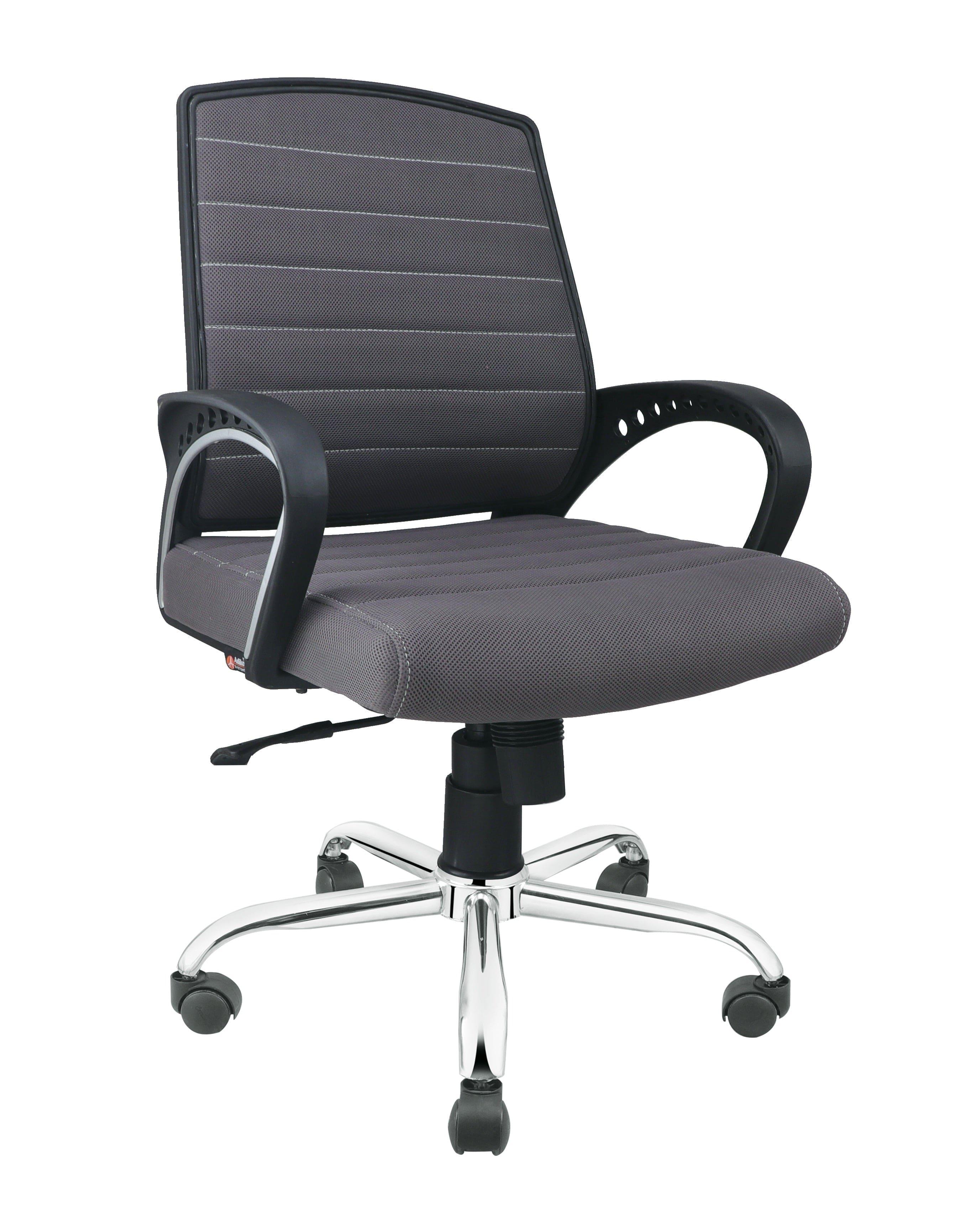 Smart Ergonomic Chair With Breathable Grey Mesh Fabric - Ouch Cart 
