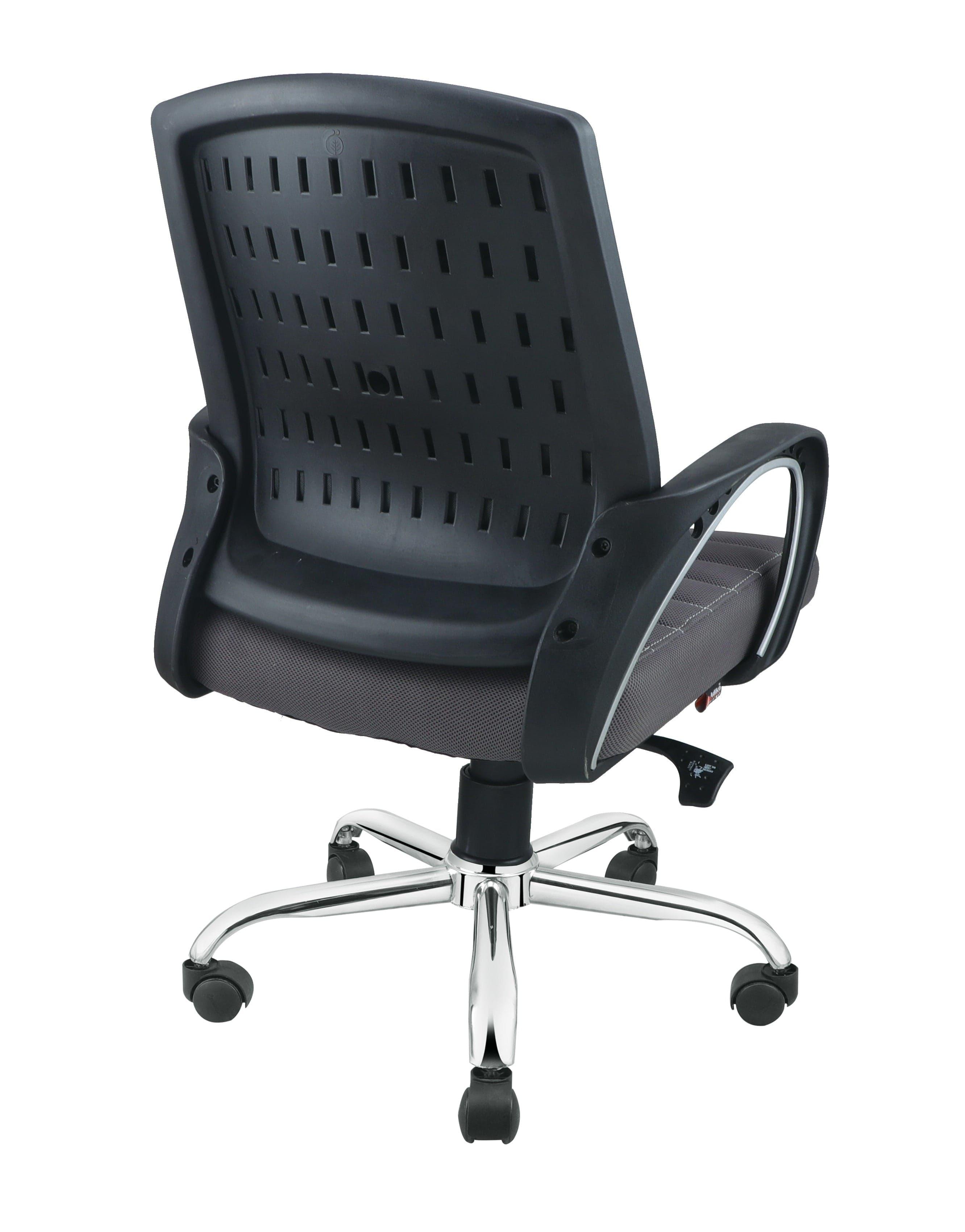Smart Ergonomic Chair With Breathable Grey Mesh Fabric - Ouch Cart 