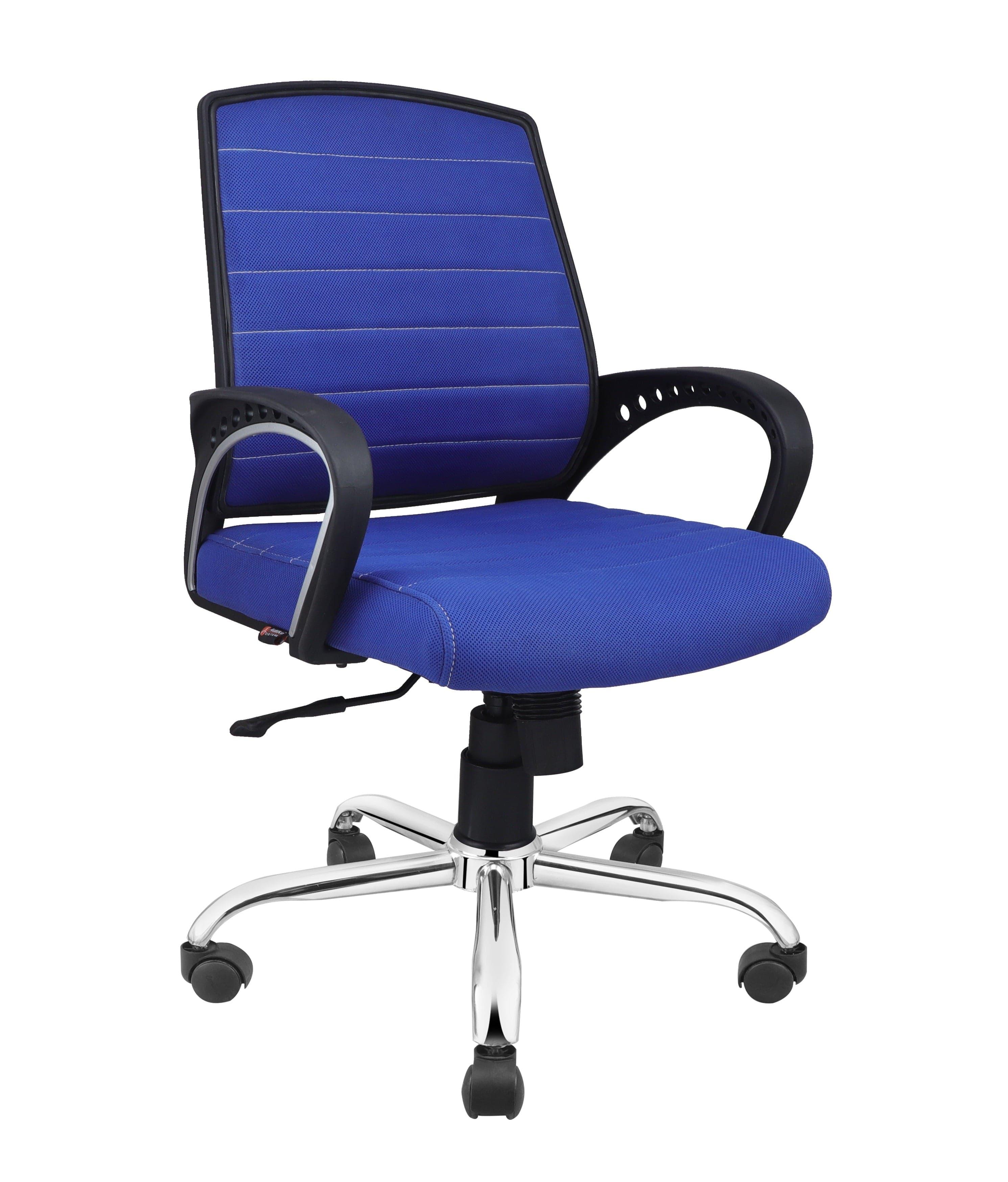 Smart Ergonomic Chair With Breathable Blue Mesh Fabric