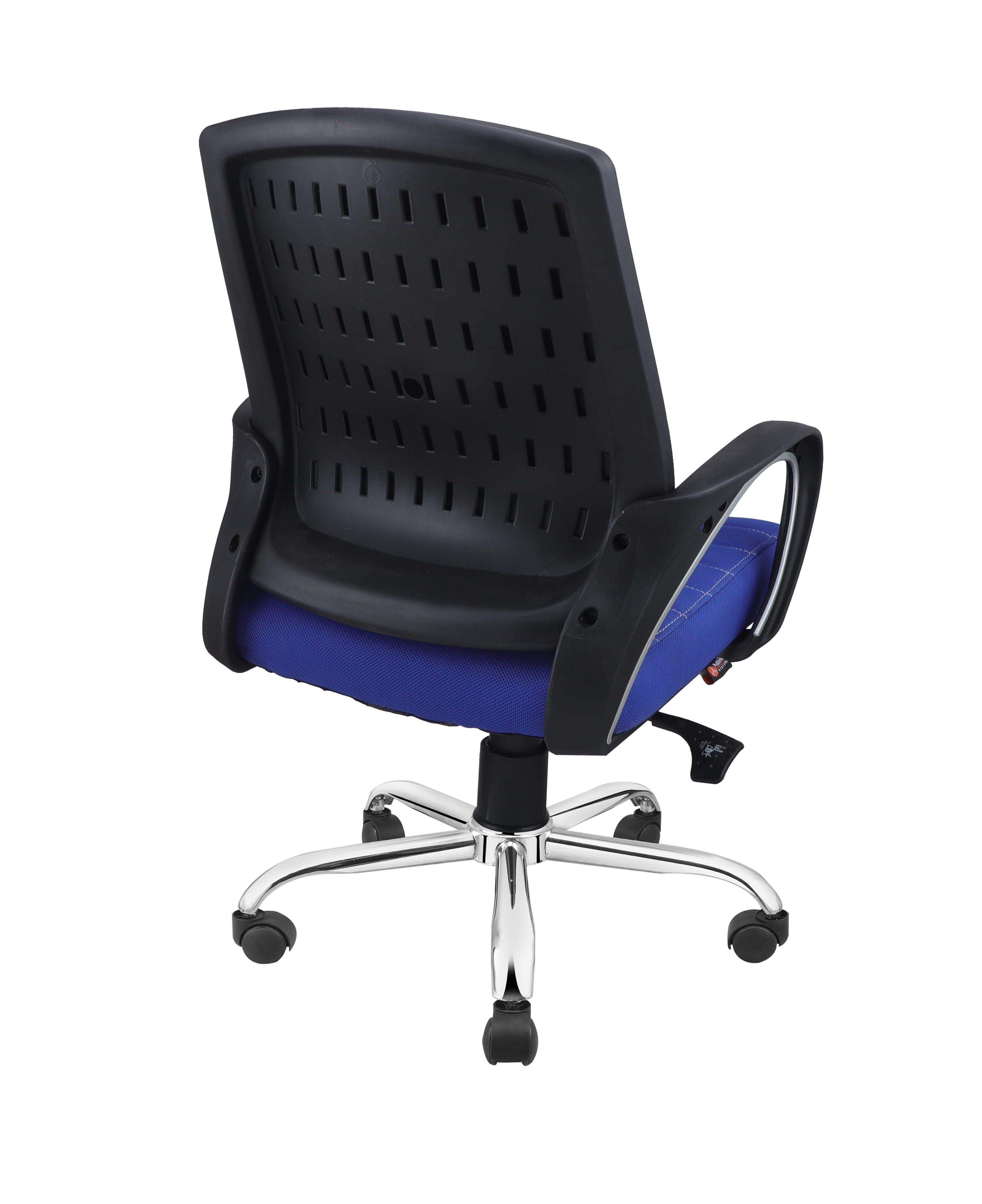 Smart Ergonomic Chair With Breathable Blue Mesh Fabric