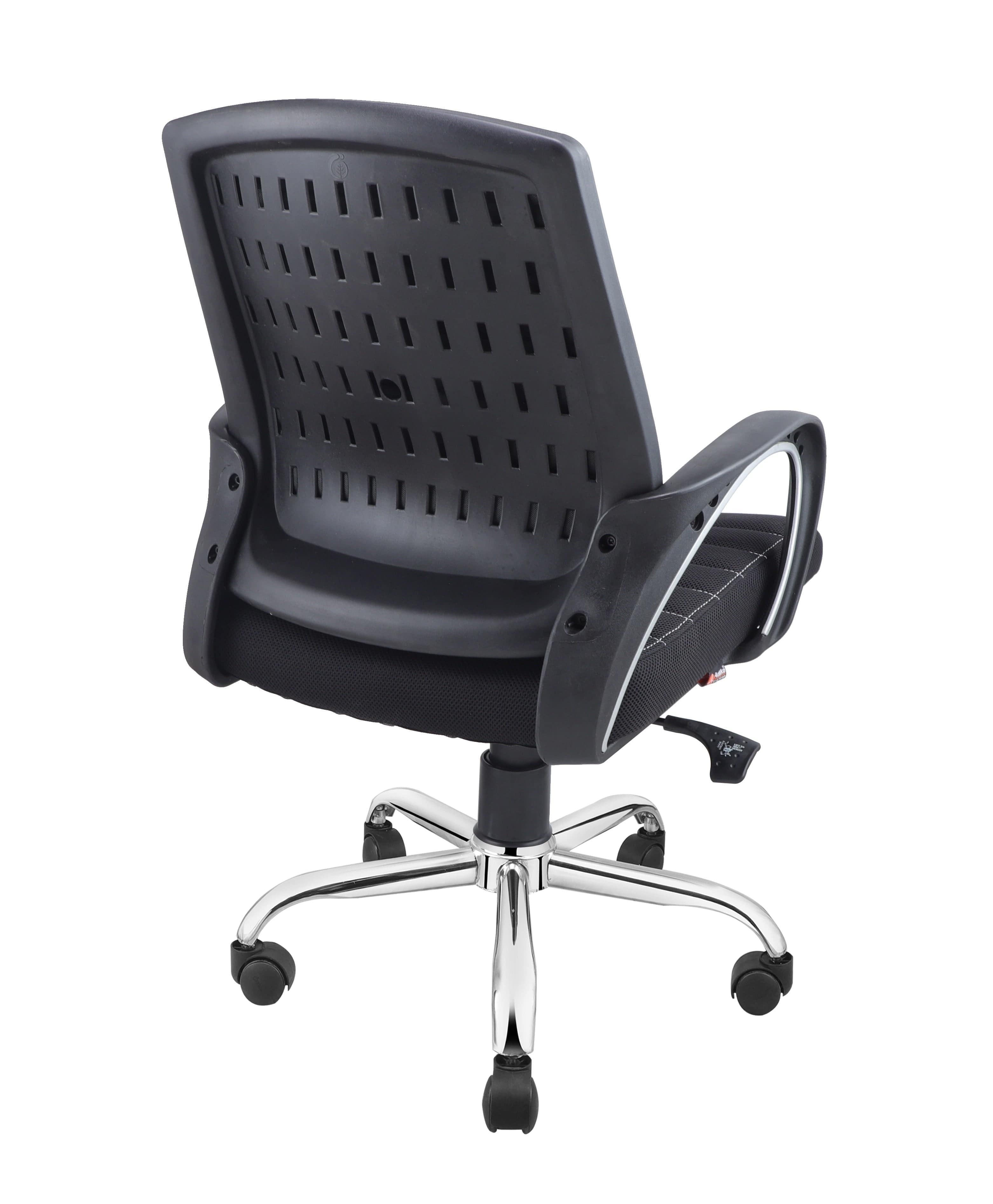 Smart Ergonomic Chair With Breathable Black Mesh Fabric - Ouch Cart 