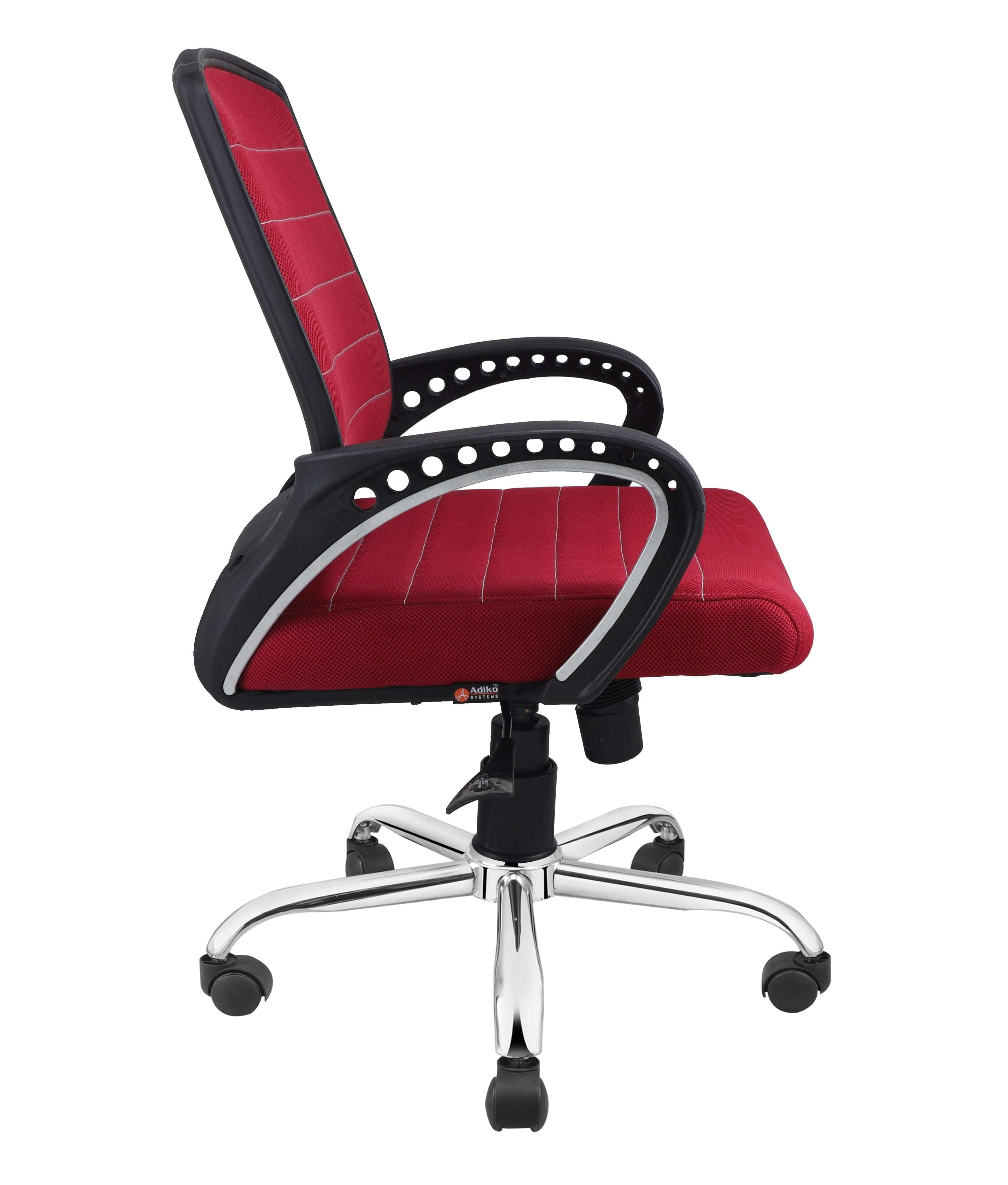 Smart Ergonomic Chair With Breathable Red Mesh Fabric - Ouch Cart 