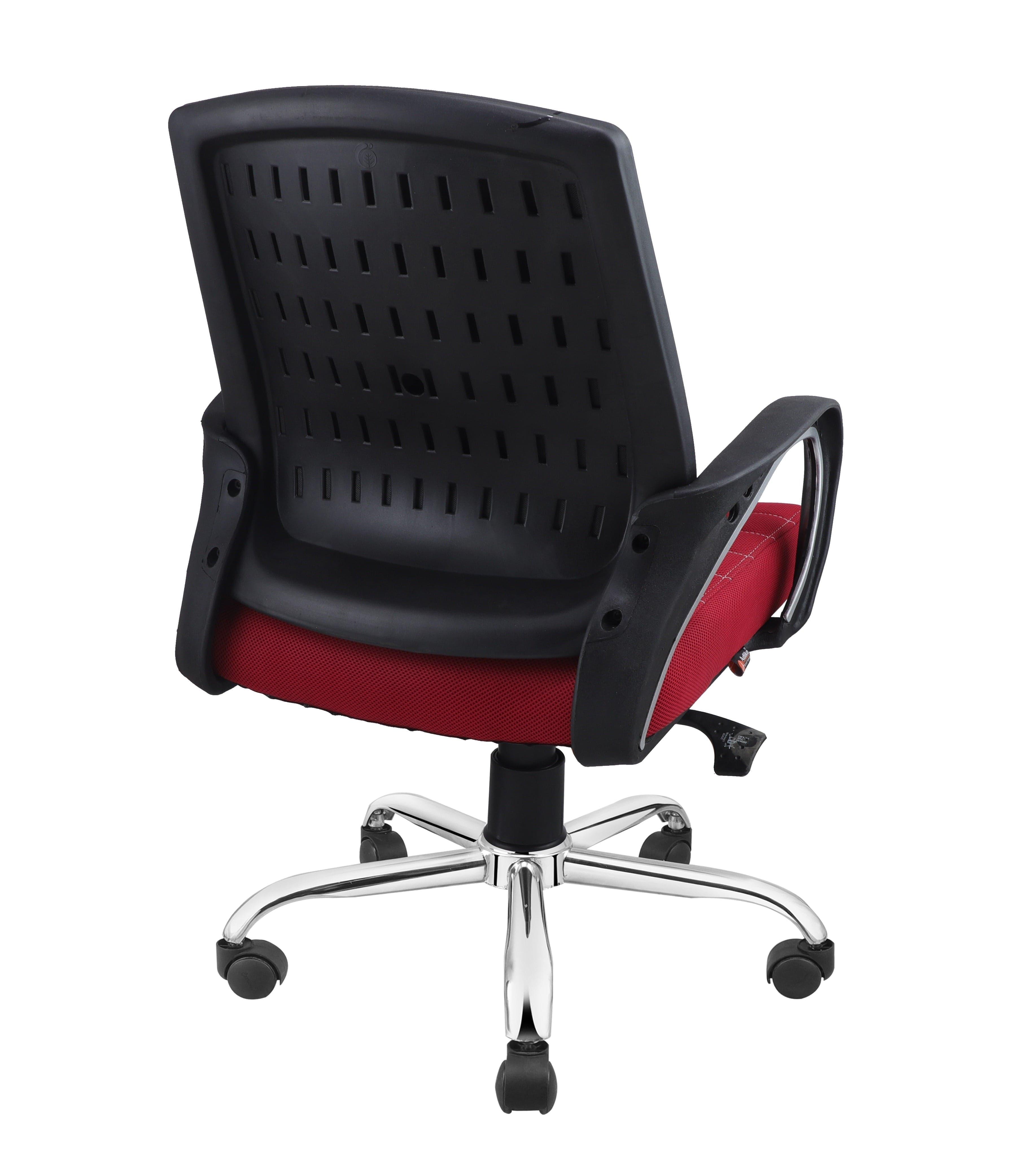 Smart Ergonomic Chair With Breathable Red Mesh Fabric - Ouch Cart 