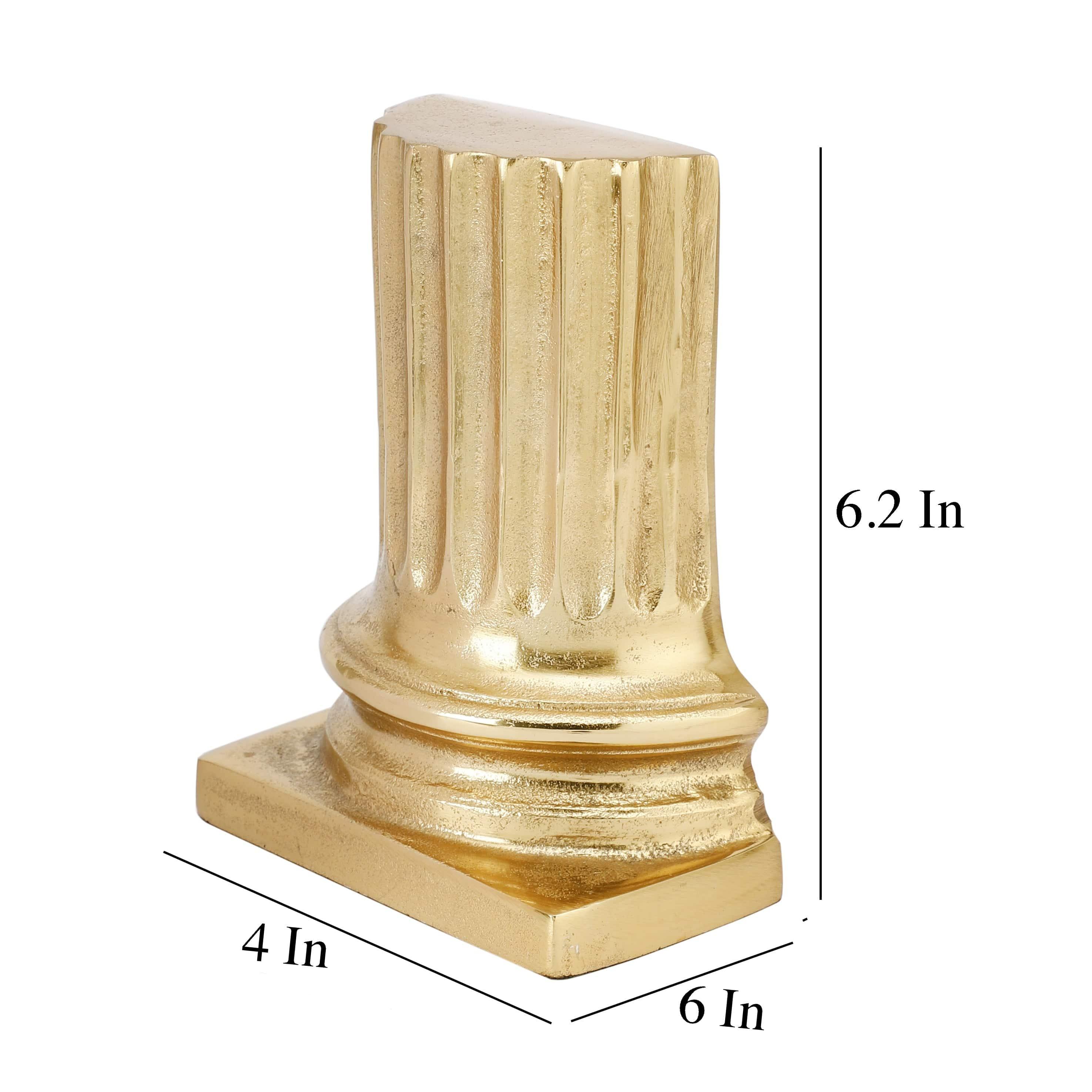 Gold Pillar Bookend - Ouch Cart 