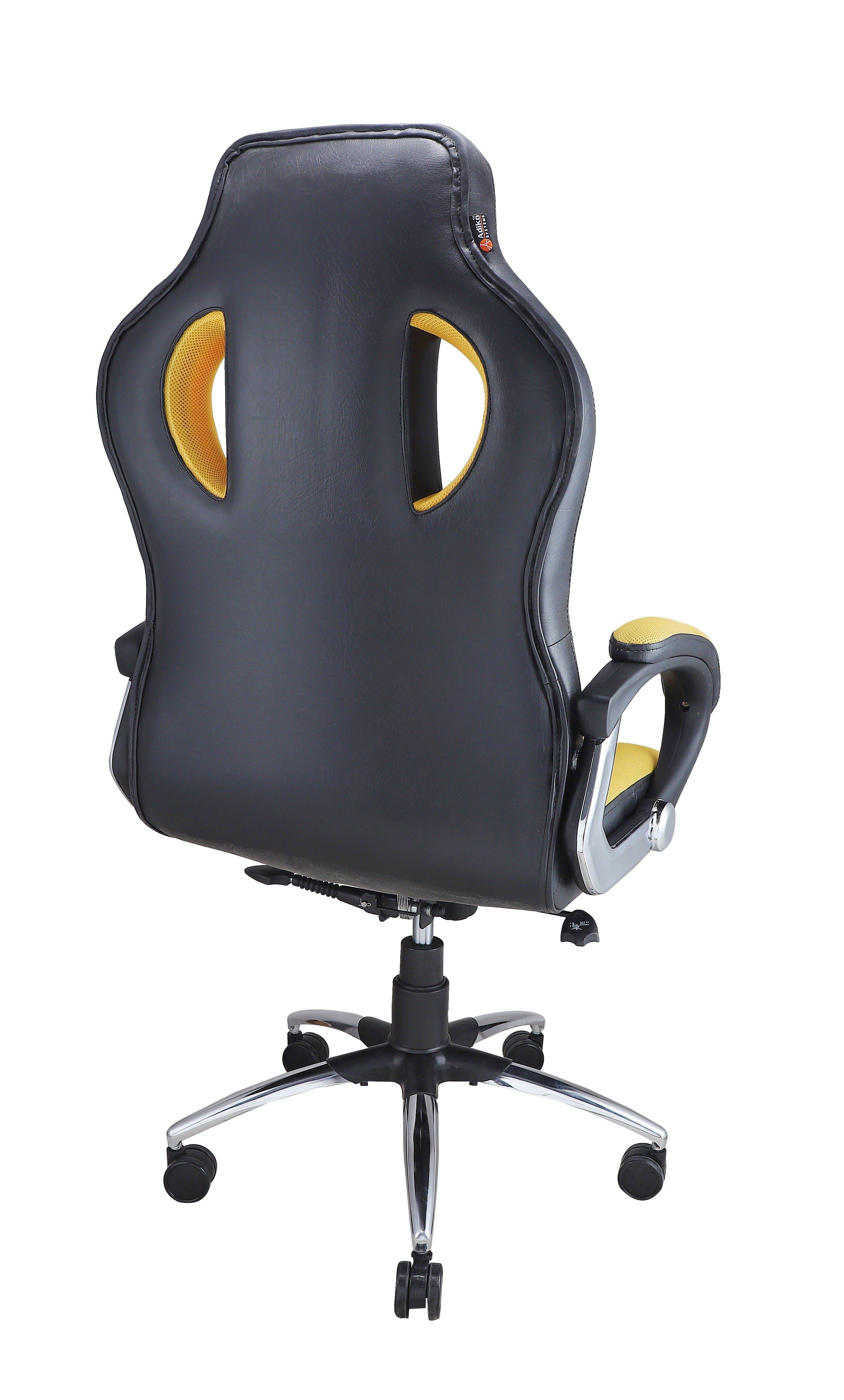 Adiko Designer Gaming Chair in Yellow - Ouch Cart 