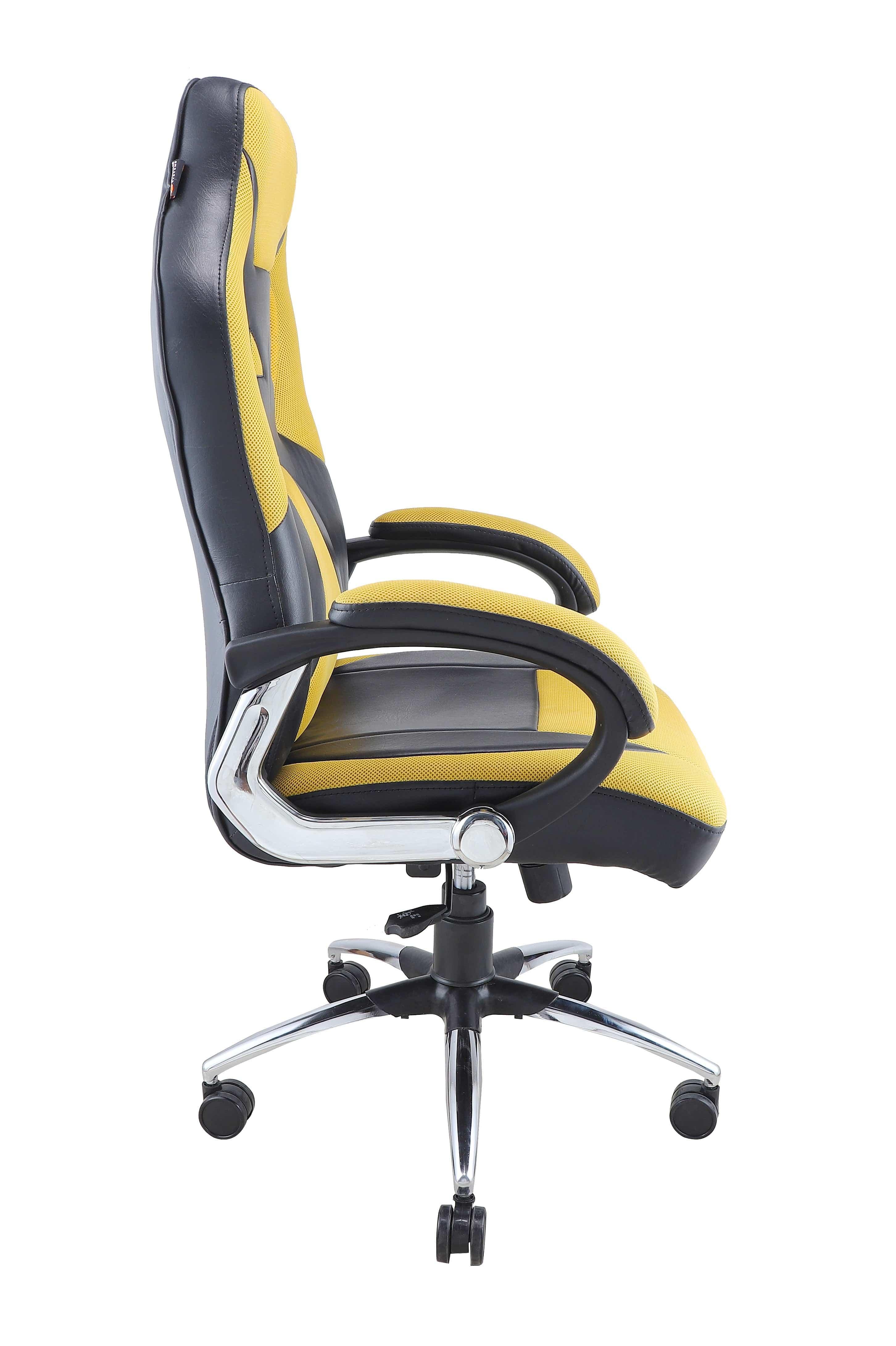 Adiko Designer Gaming Chair in Yellow - Ouch Cart 