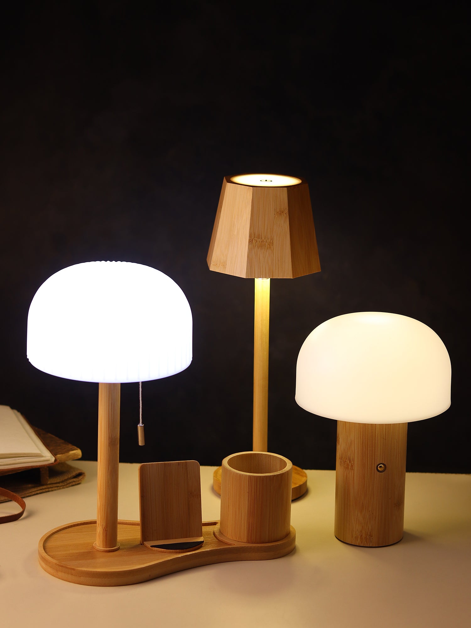 Mush Wood Study Lamp - OUCHCART | Study lamp