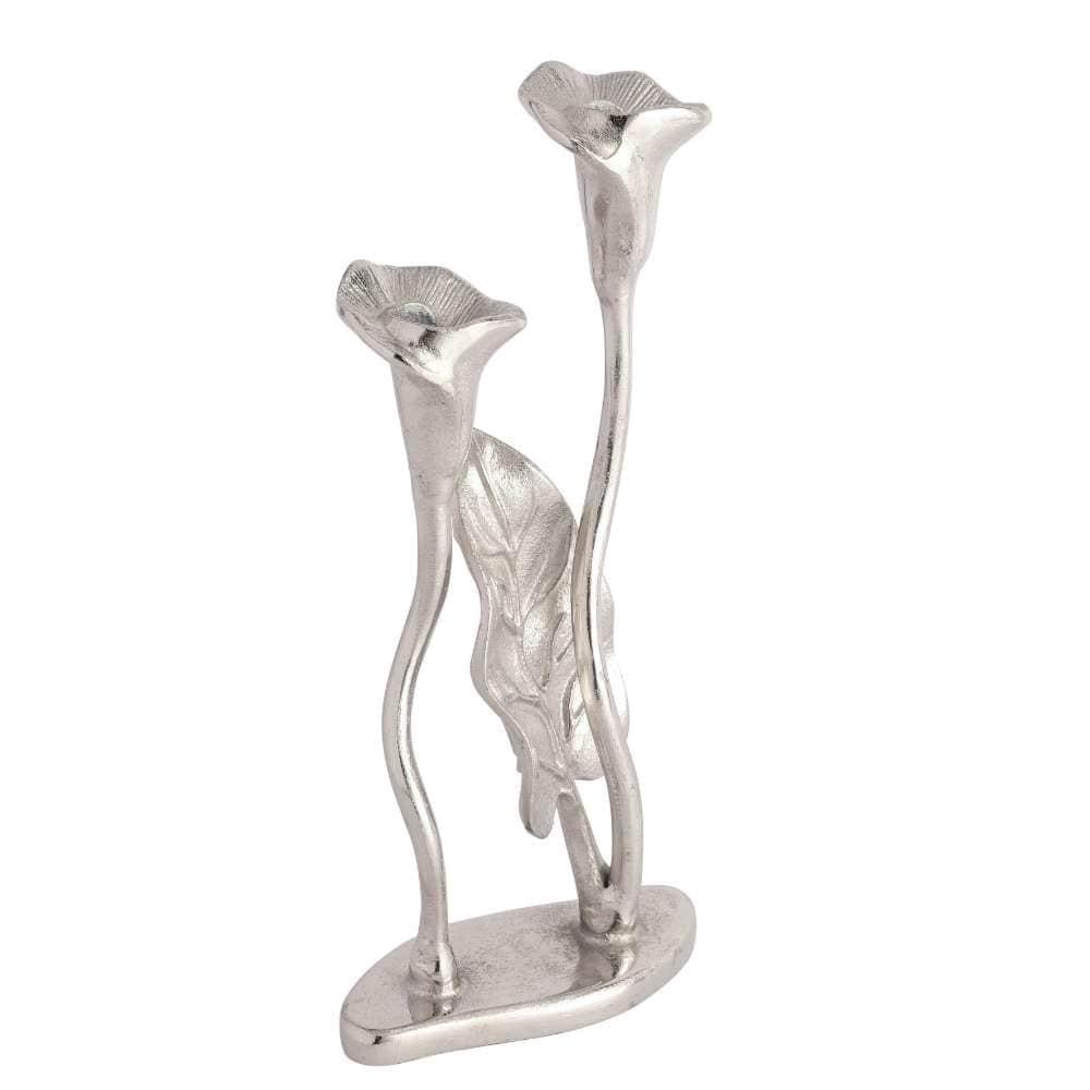 Jules Double Candle Holder Silver - Ouch Cart 