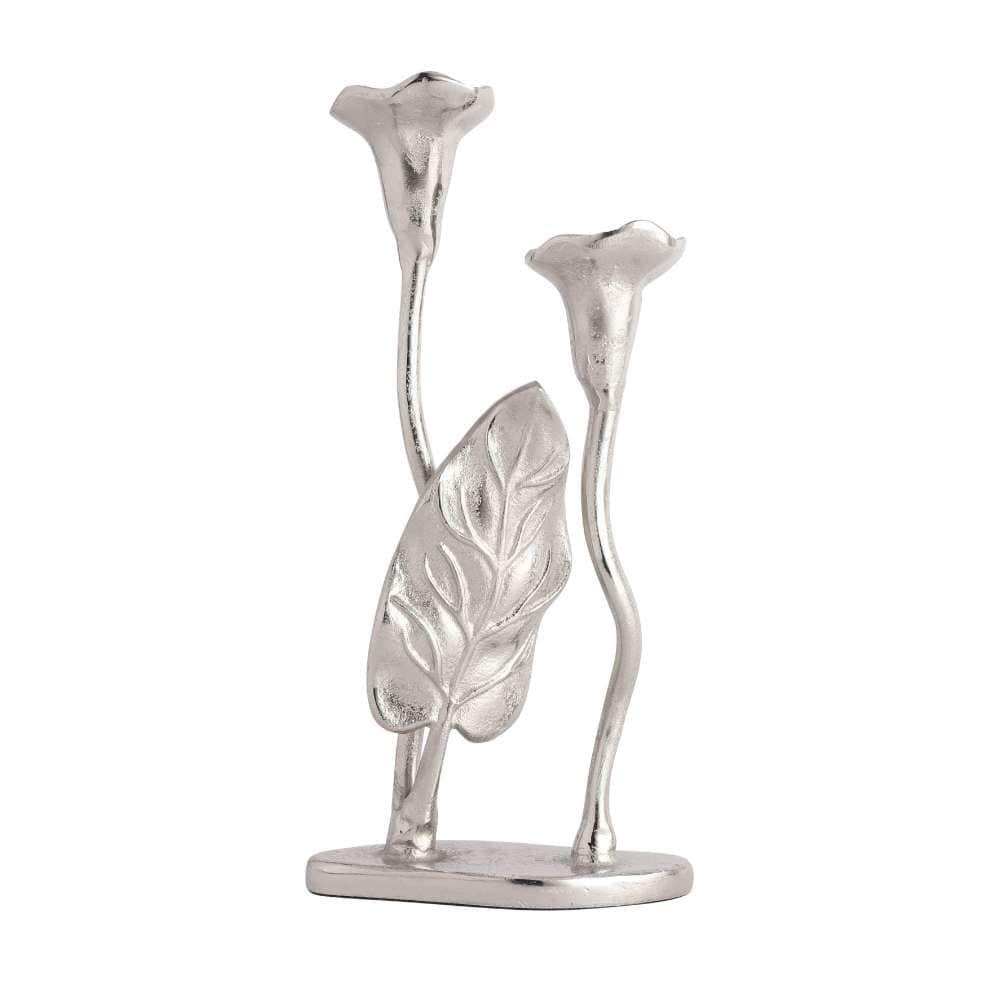 Jules Double Candle Holder Silver - Ouch Cart 