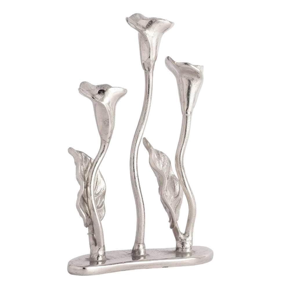 Jules  Triple Candle Holder Silver