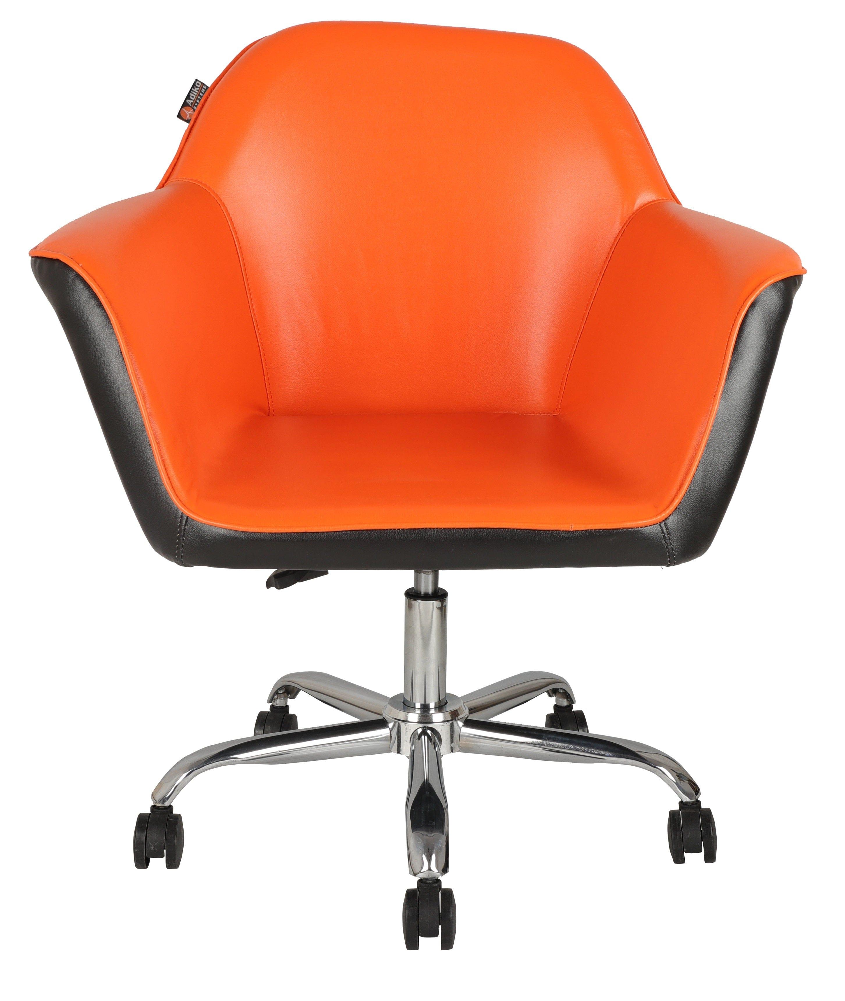 Adiko Lounge Chair in Orange / Black Color - Ouch Cart 