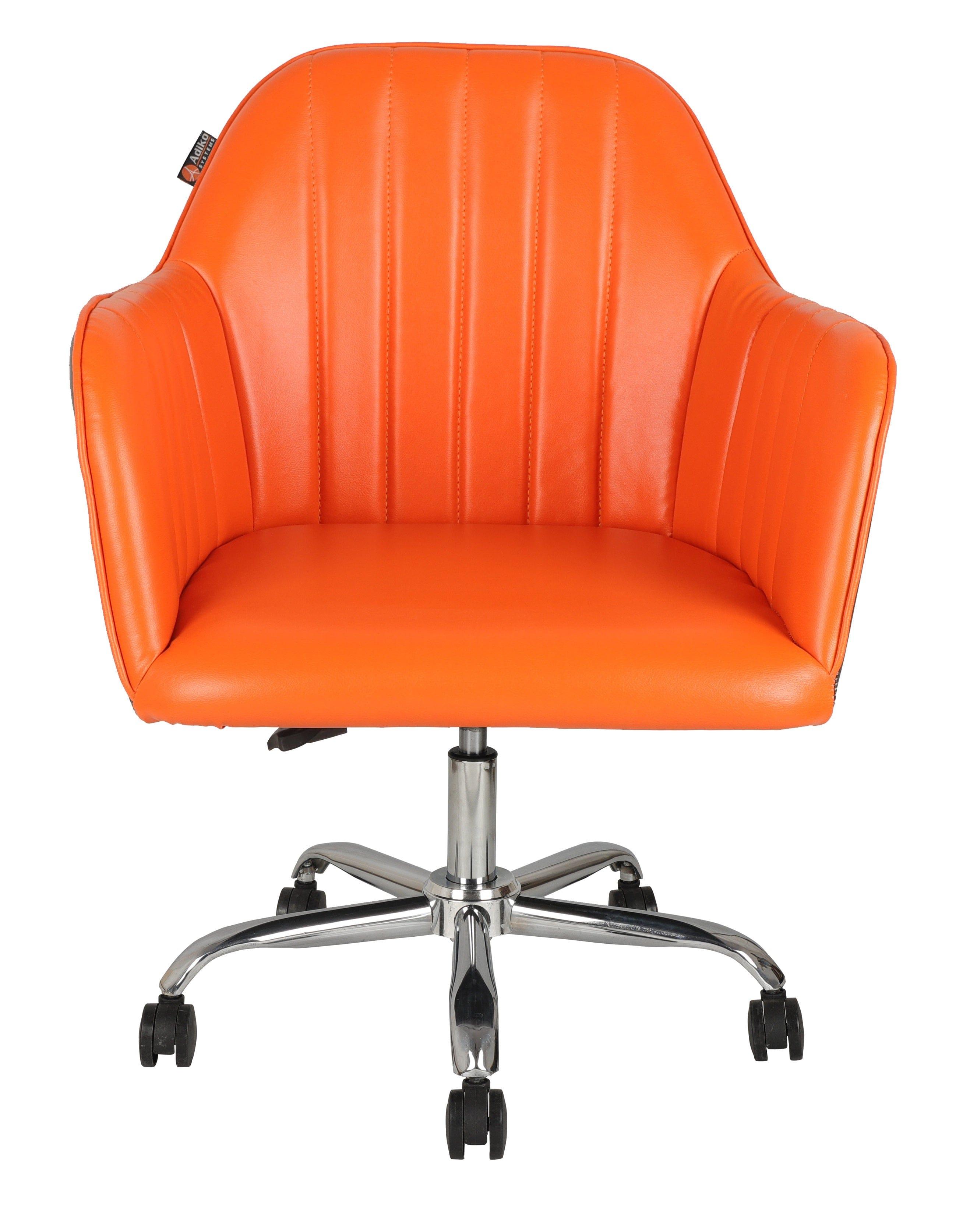 Adiko Lounge Chair in Orange / Black Color - Ouch Cart 