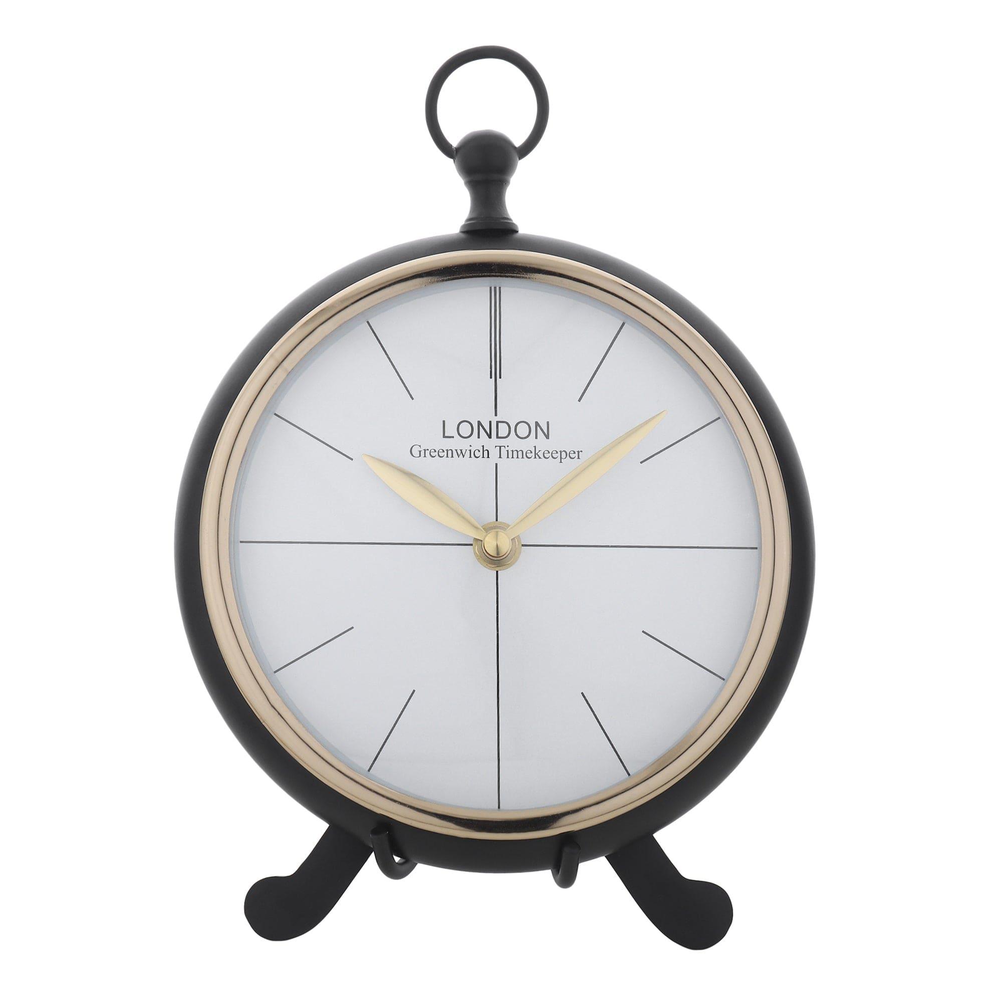 Regal Standpoint Table Clock Black - Ouch Cart 