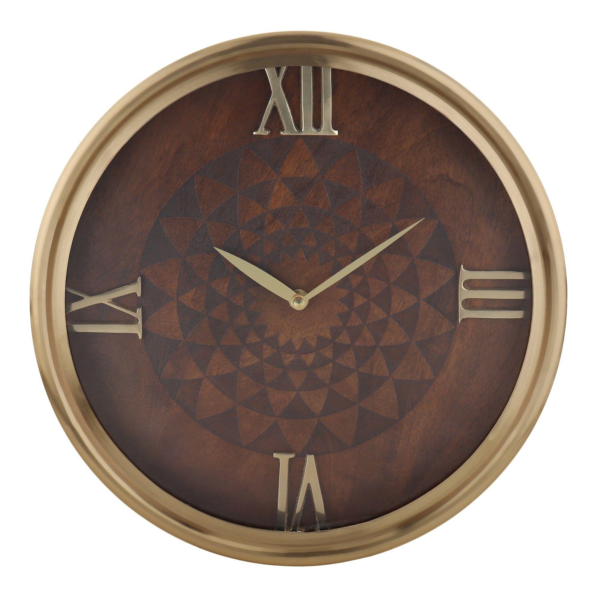 Luxe Woodcraft Wall Clock - Ouch Cart 