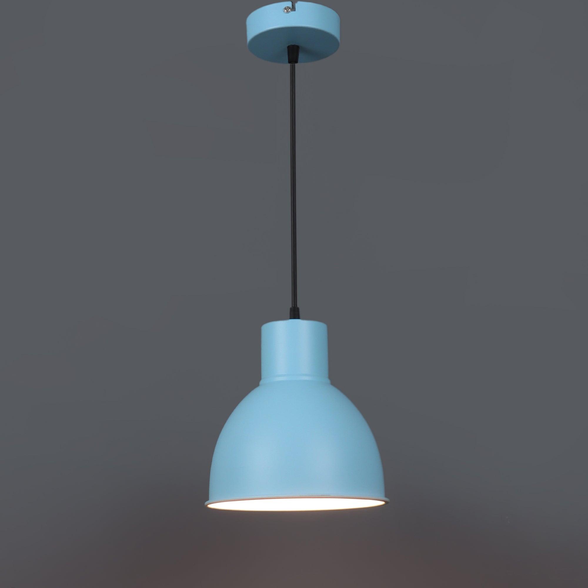 1965 Monging Blue Hanging Light by SS Lightings - Ouch Cart 