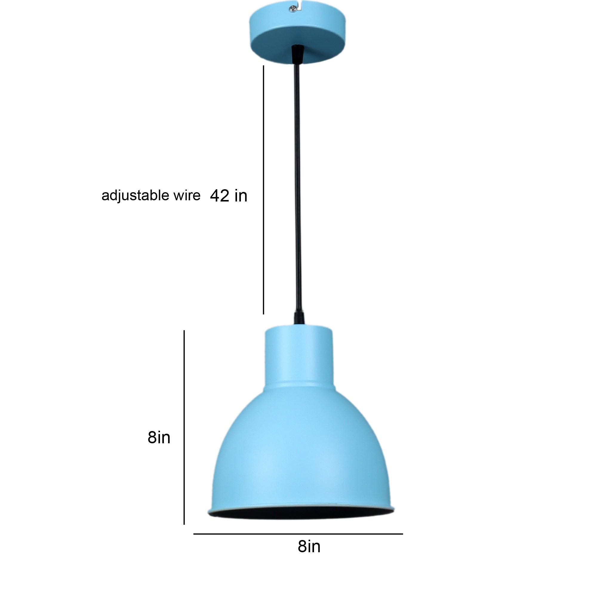 1965 Monging Blue Hanging Light by SS Lightings - Ouch Cart 