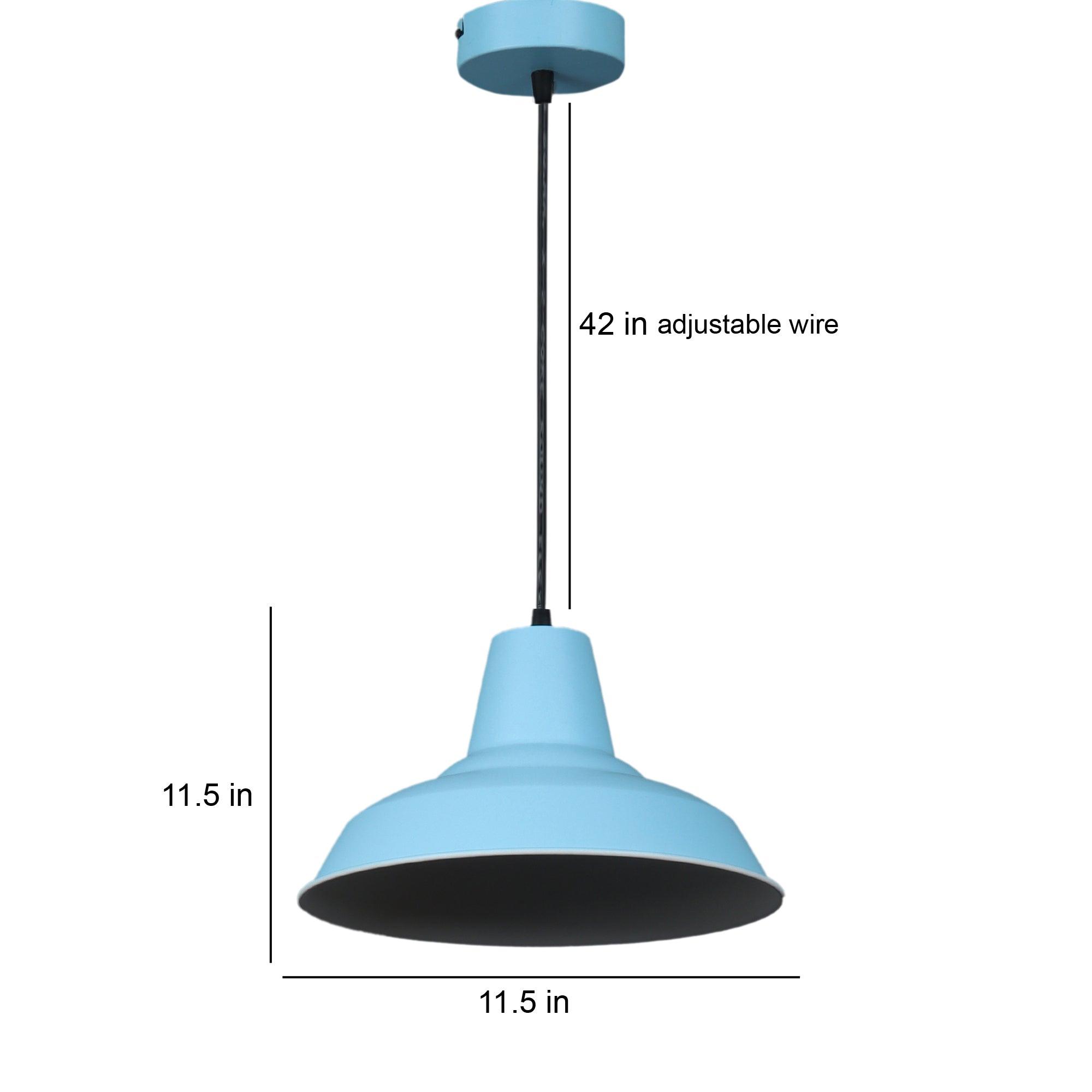 1965 Monging Blue Hanging Light by SS Lightings - Ouch Cart 