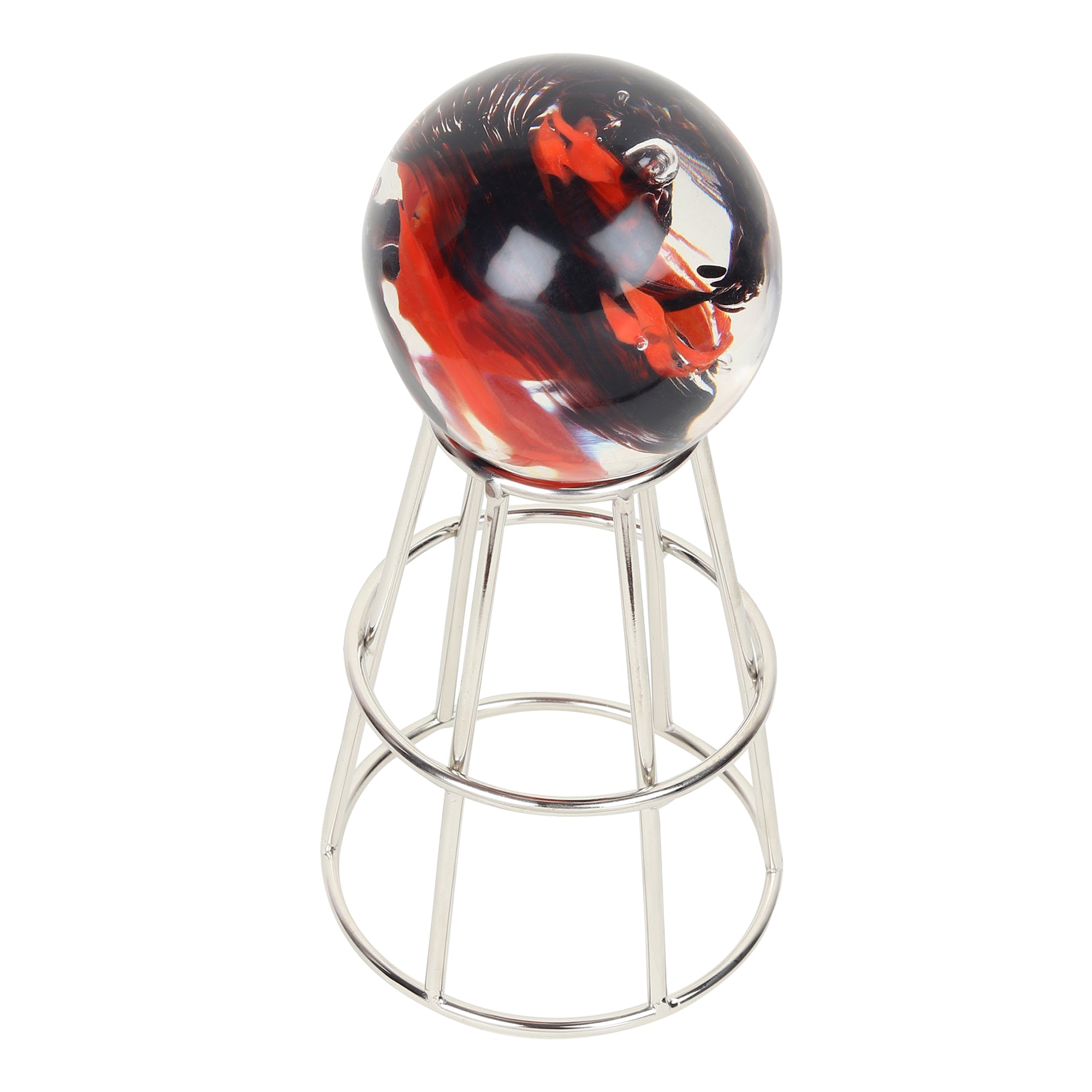 Crystal Orb's Silver Pedestal with Red ball